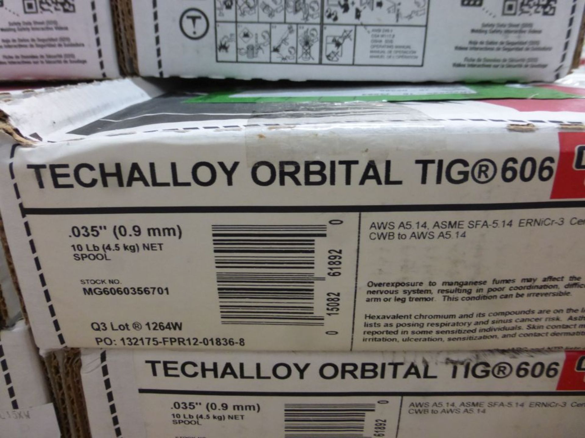 Lot of (26) Spools of Lincoln Electric Techalloy Orbital TIG 606 Welding Wire | Stock No. - Image 7 of 9