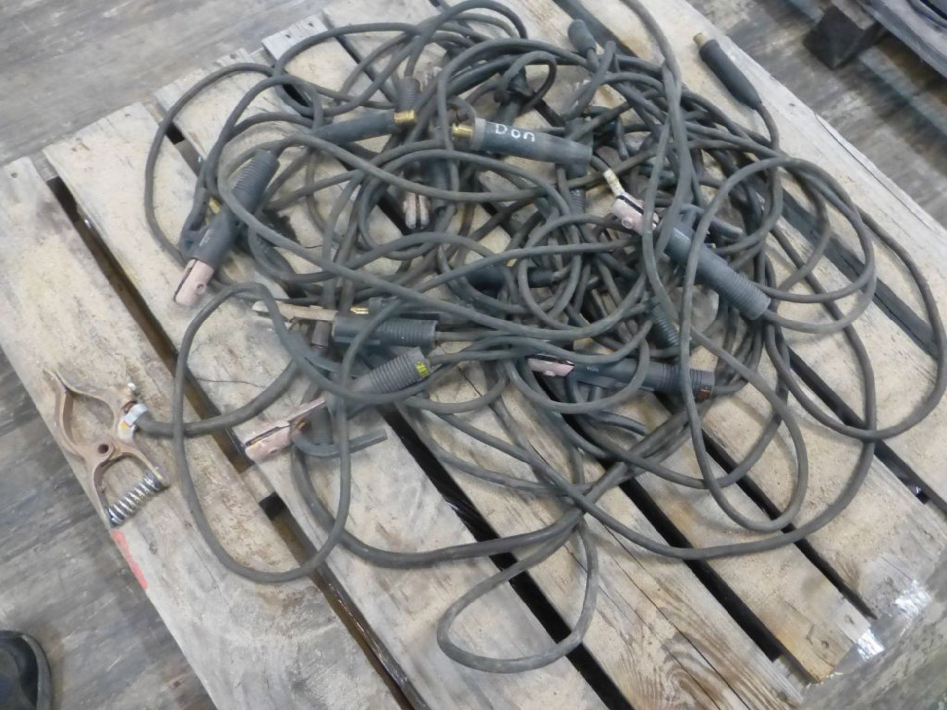 Lot of (10) Stick Set Up Welding Leads | Approx 125 lbs - Image 3 of 6