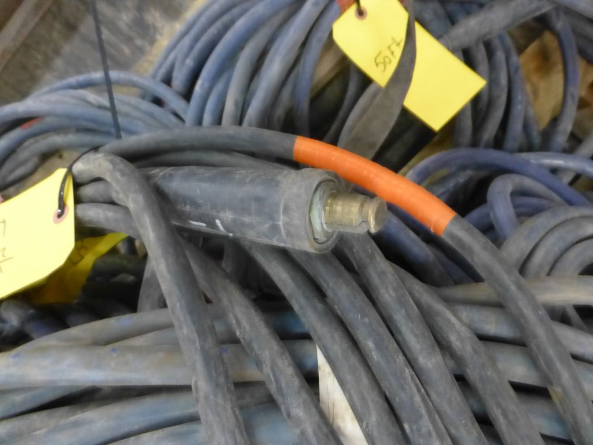 Lot of (10) 50' Welding Leads | 362 lbs; Majority are 2/0 - Image 5 of 6