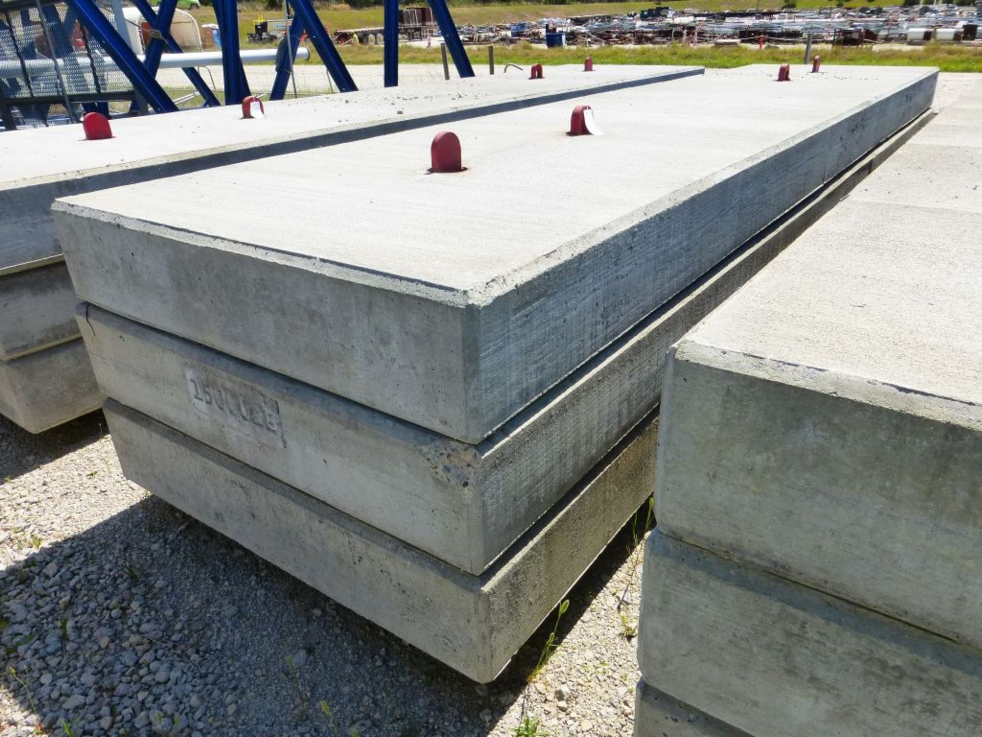Lot of (3) 15,000 lb Concrete Counterweights | 246"L x 60"W x 12"H