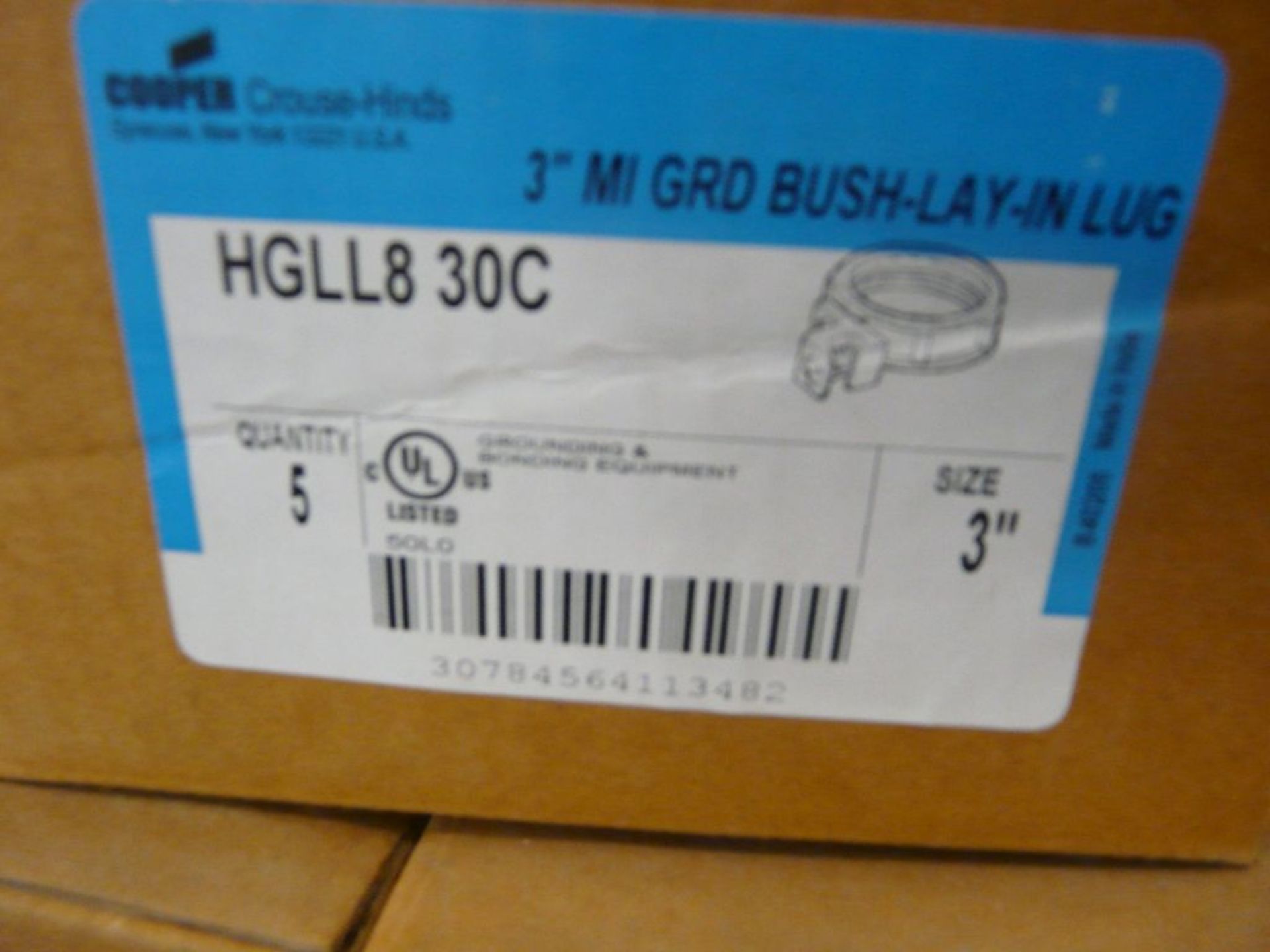 Lot of Approx (450) Cooper 3" Grounding Bushings | Part No. HGLL8 30C; New Surplus - Image 3 of 5