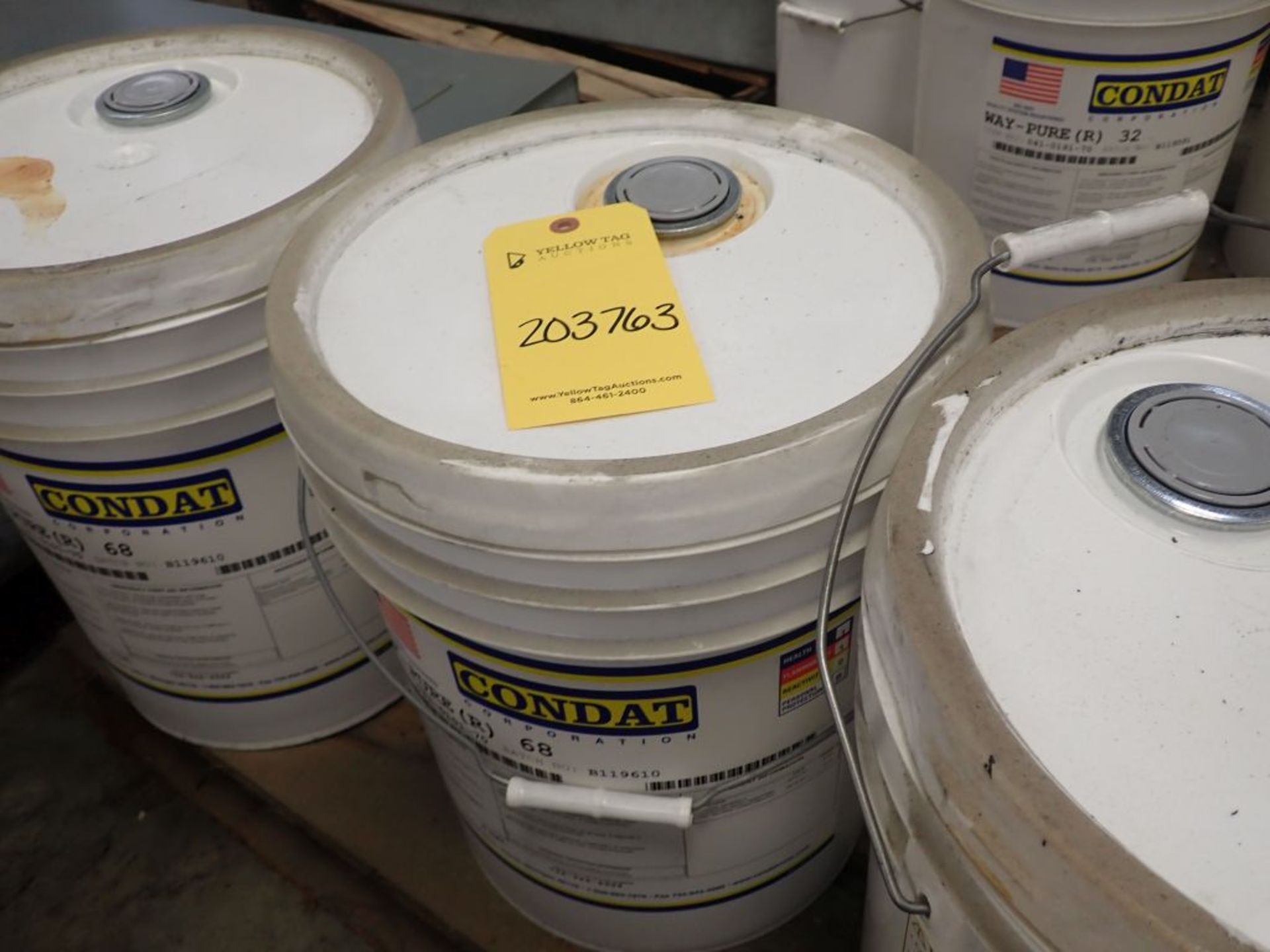 Lot of (4) Containers of 5-Gallon Condat Wire Lubricant | Item Key: 041-0191-70; New Surplus - Image 10 of 12