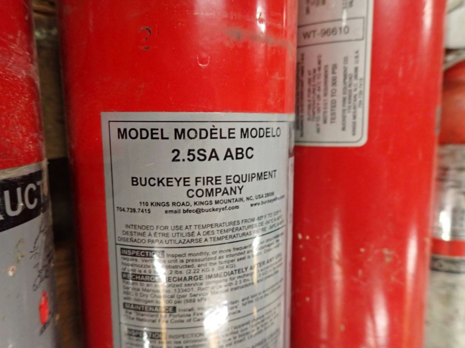 Lot of (10) Buckeye Fire Extinguishers - Image 6 of 8