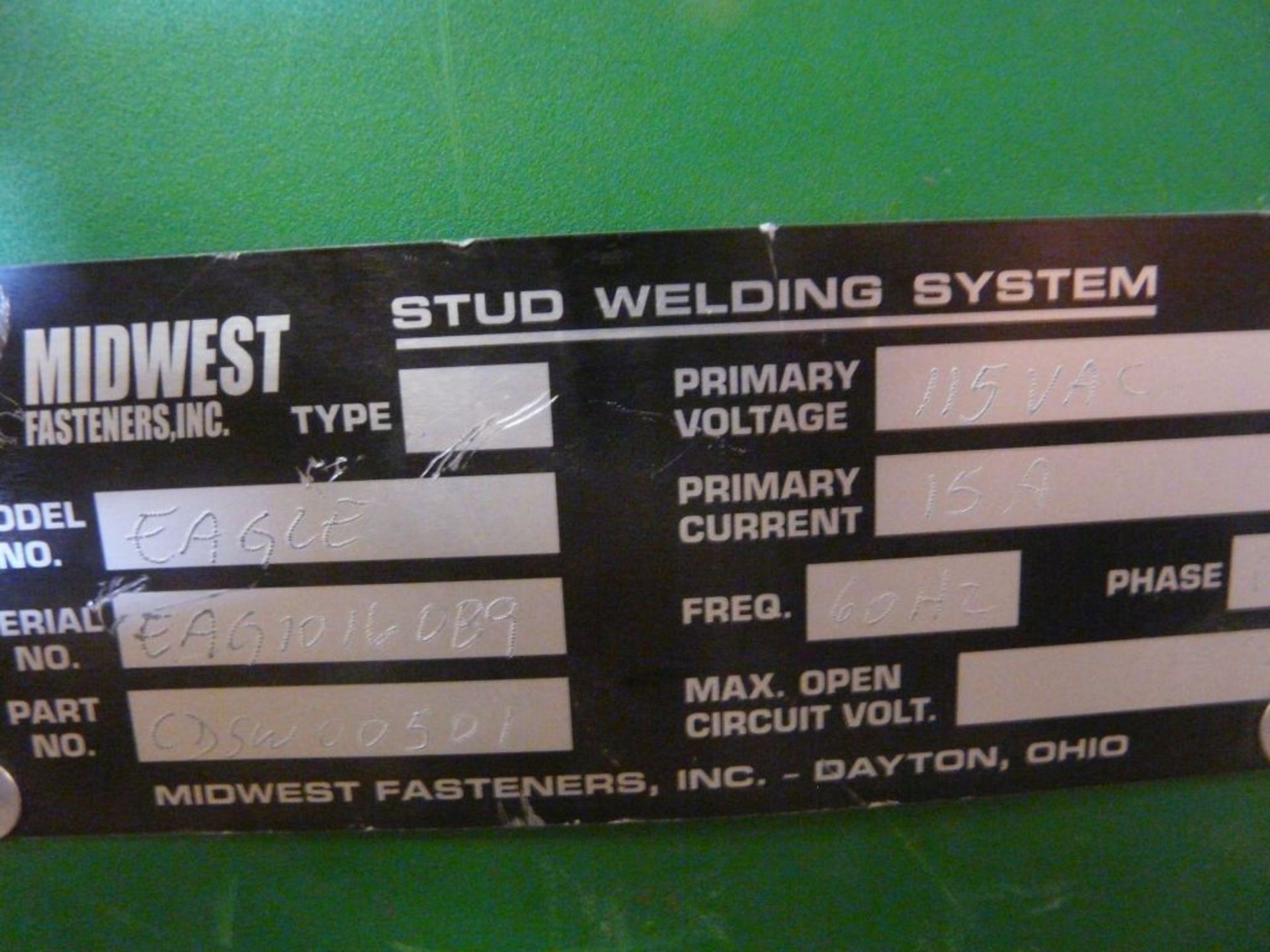 Eagle Welding Power Source | Part No. CDSW00501; 15A; 115V; 1 PH - Image 4 of 4