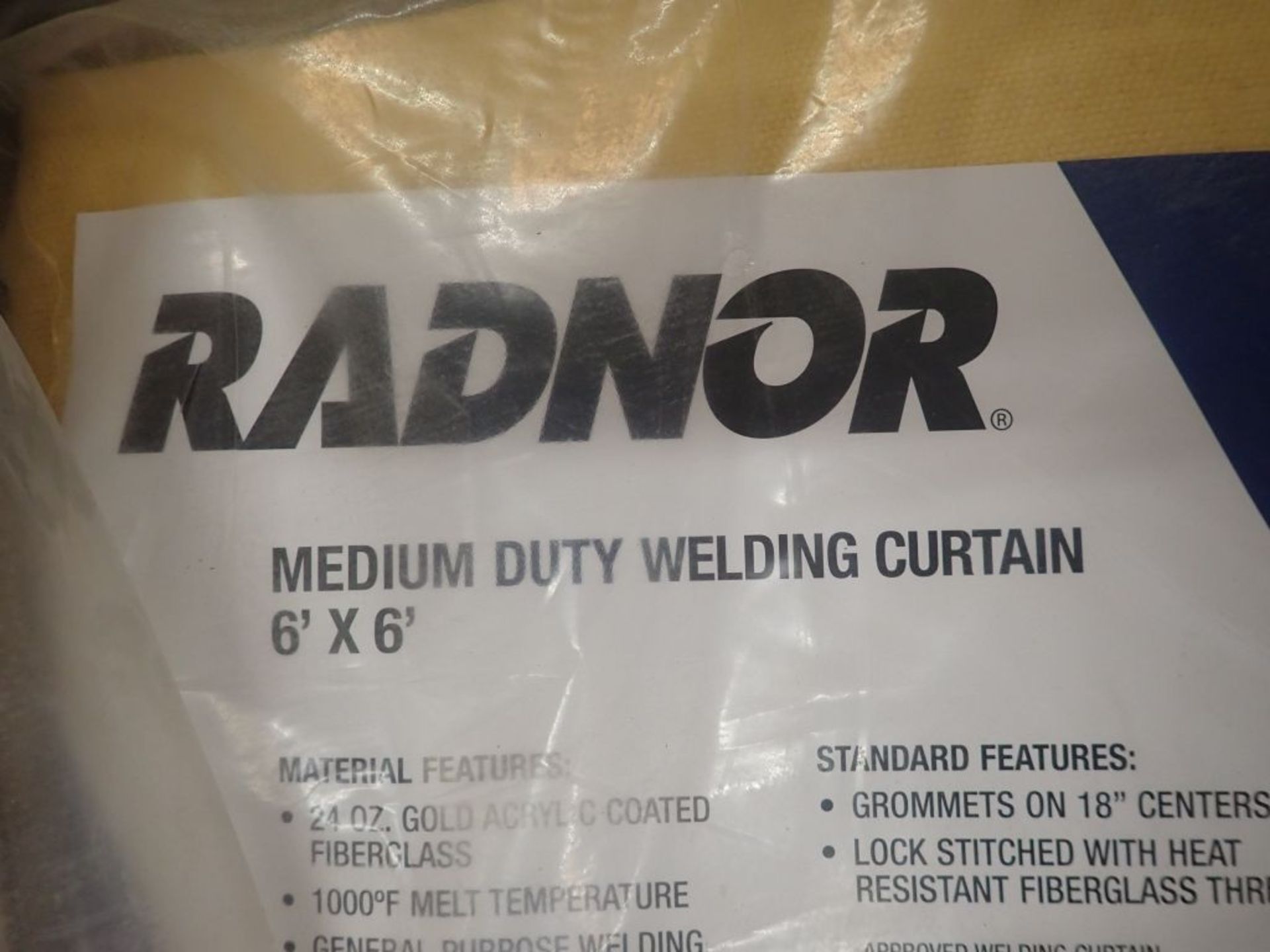 Lot of Assorted Components | Includes:; Radnor Medium Duty Welding Curtains, 6 x 6, 6 x 8; Radnor - Image 14 of 21