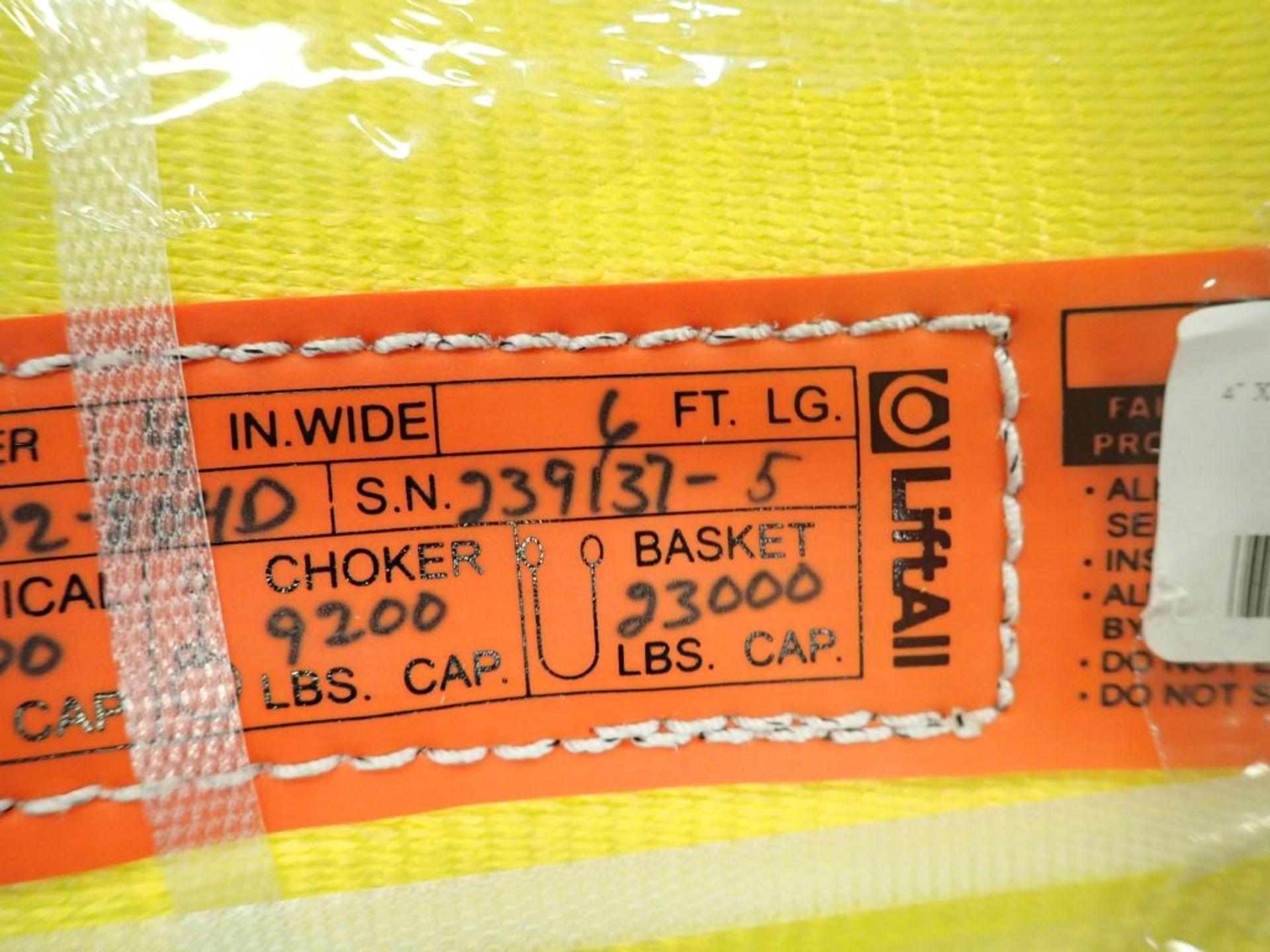 Lot of (4) Webmaster 4" x 6" Unilink 2-Ply Polyester Web Slings | Weight Capacity: 23,000 lbs - Image 8 of 15