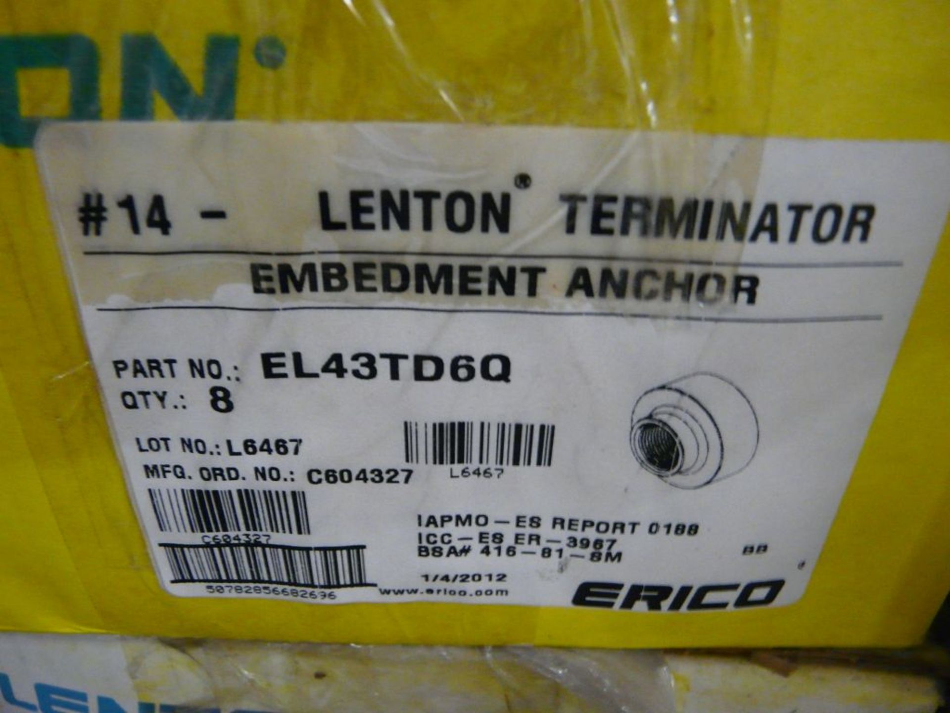 Lot of Approx (480) Erico Lenton Terminator Embedment Anchors | Part No. EL43TD8Q; New Surplus - Image 4 of 5