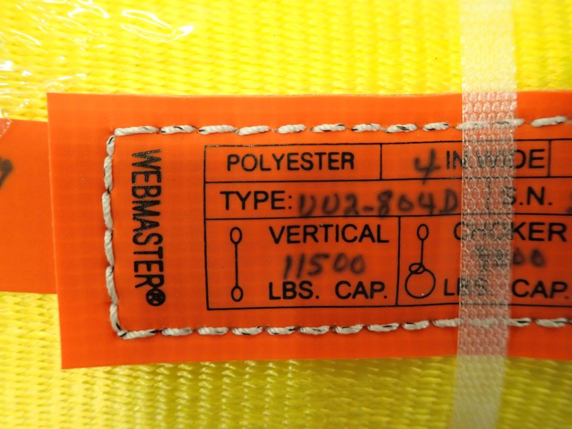 Lot of (6) WebMaster 4" x 6" Unilink 2-Ply Polyester Web Slings | Weight Capacity: 23,000 lbs - Image 10 of 14