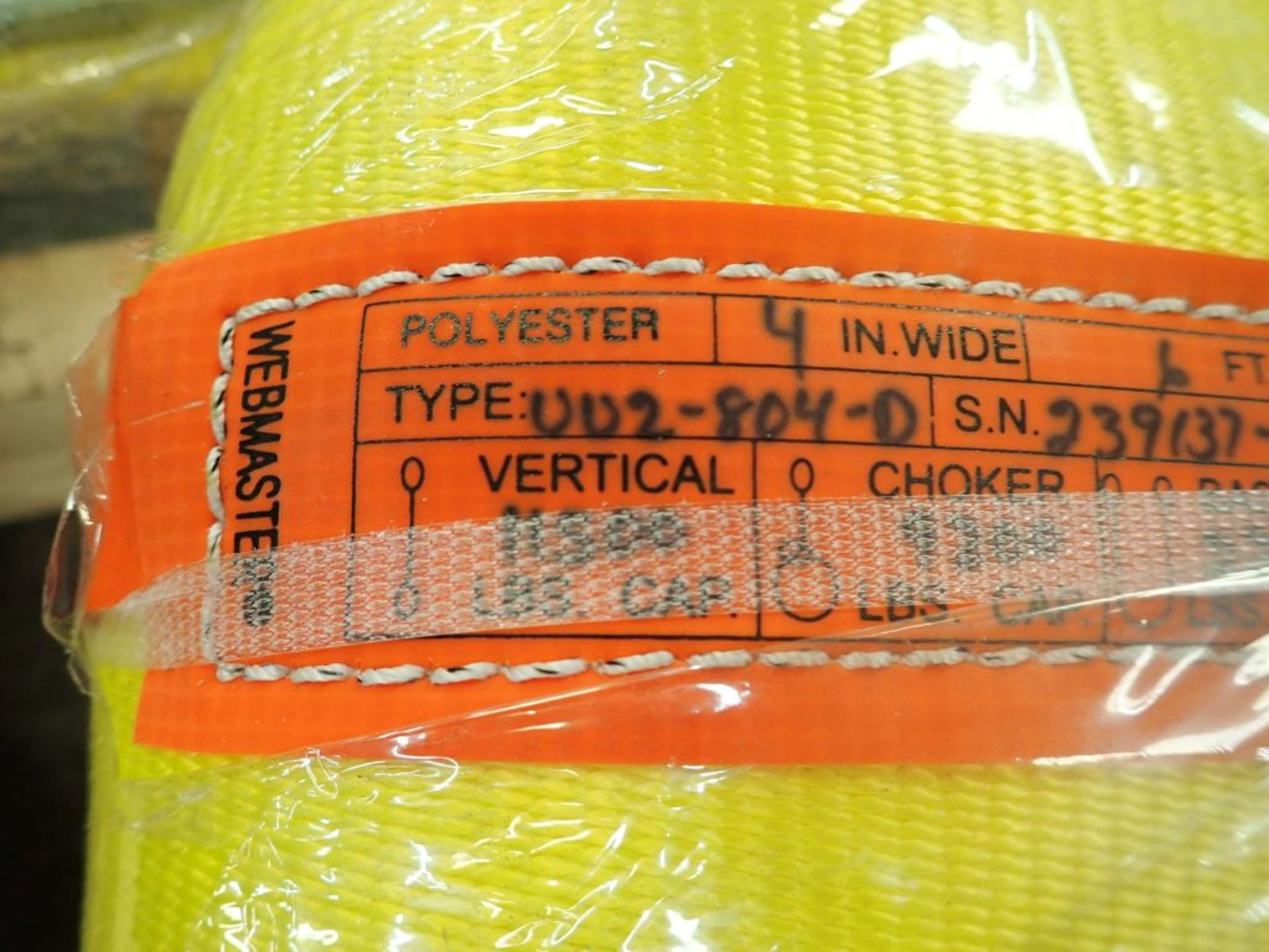 Lot of (4) Webmaster 4" x 6" Unilink 2-Ply Polyester Web Slings | Weight Capacity: 23,000 lbs - Image 11 of 15