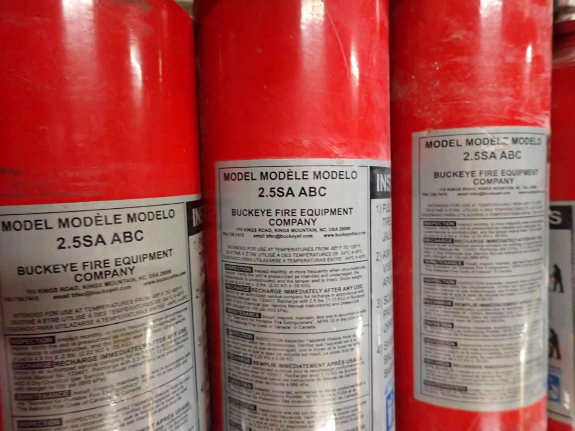 Lot of (10) Buckeye Fire Extinguishers - Image 5 of 8