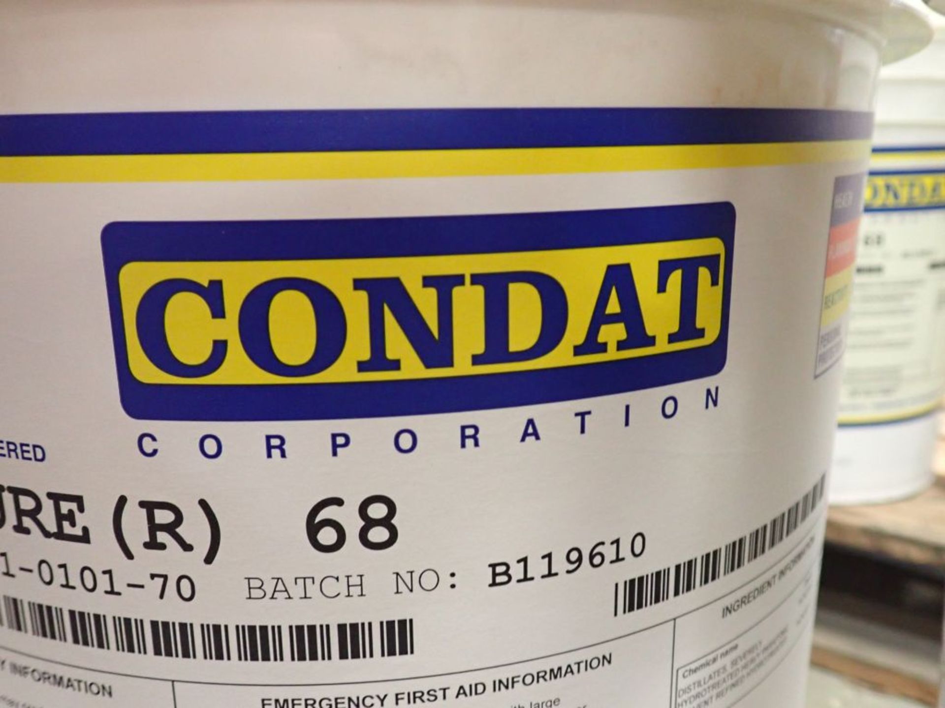 Lot of (4) Containers of 5-Gallon Condat Wire Lubricant | Item Key: 041-0191-70; New Surplus - Image 9 of 12