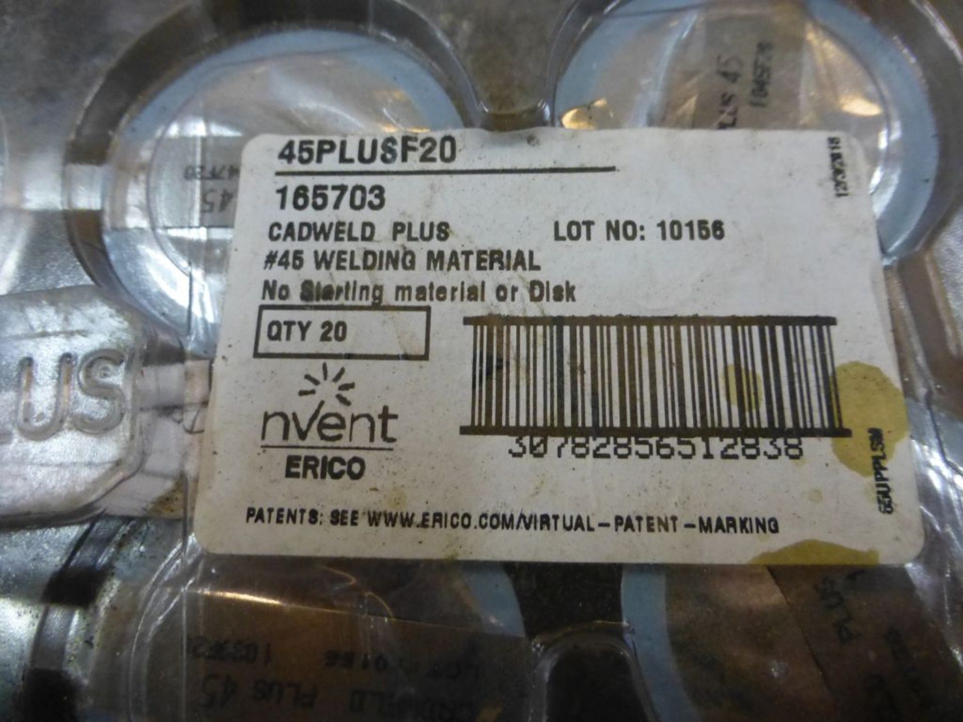 Lot of (105) Assorted nVent Erico Caldwell Welding Materials | (70) Part No. 165706; (20) Part No. - Image 4 of 6