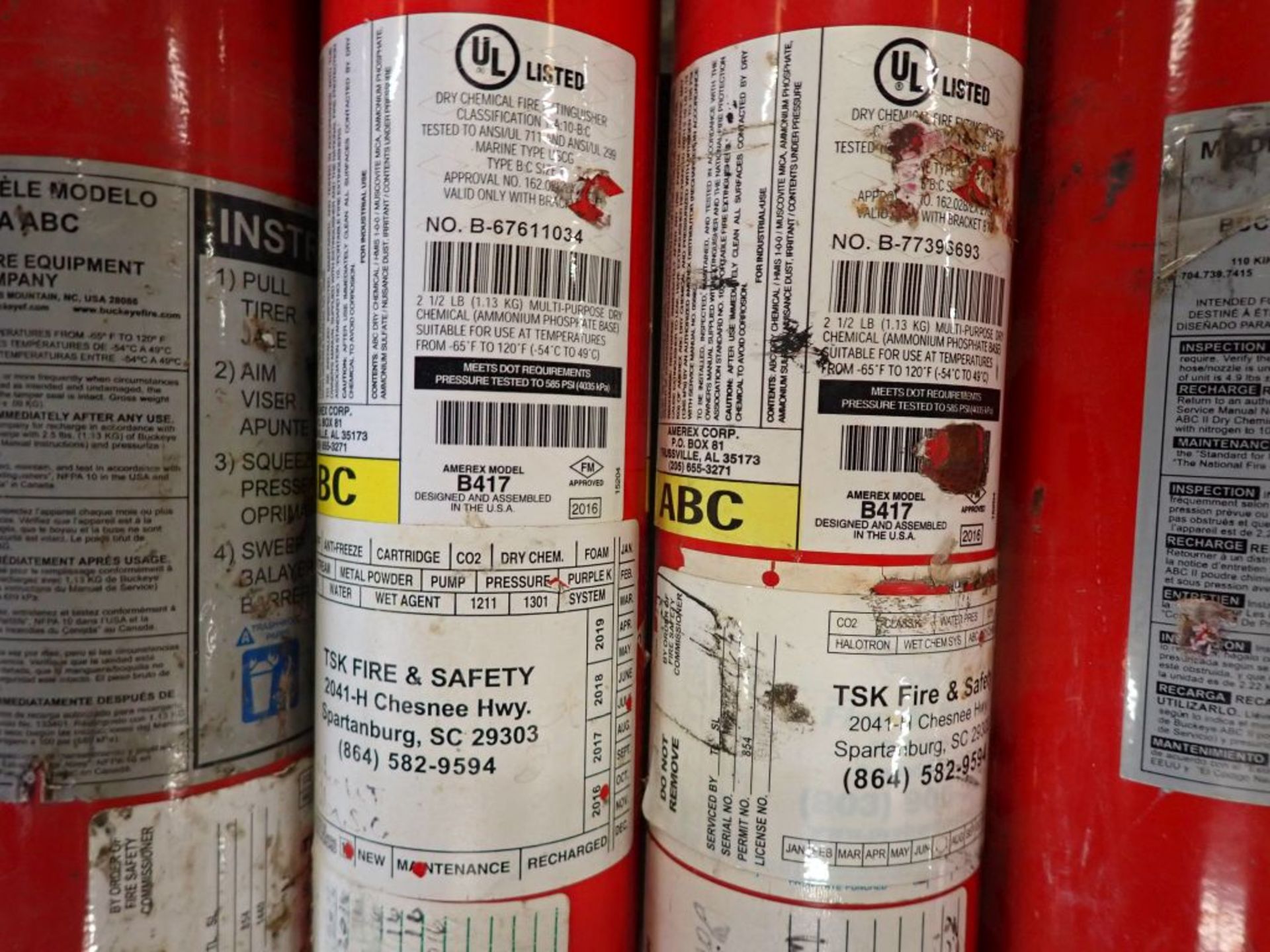 Lot of (10) Assorted Fire Extinguishers | Brands Include:; TSK Fire & Safety; Buckeye - Image 7 of 8