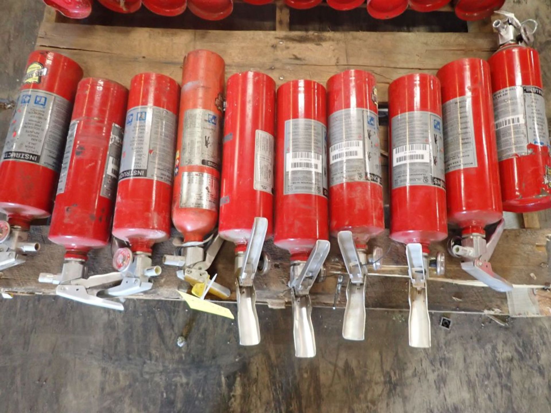 Lot of (10) Buckeye Fire Extinguishers