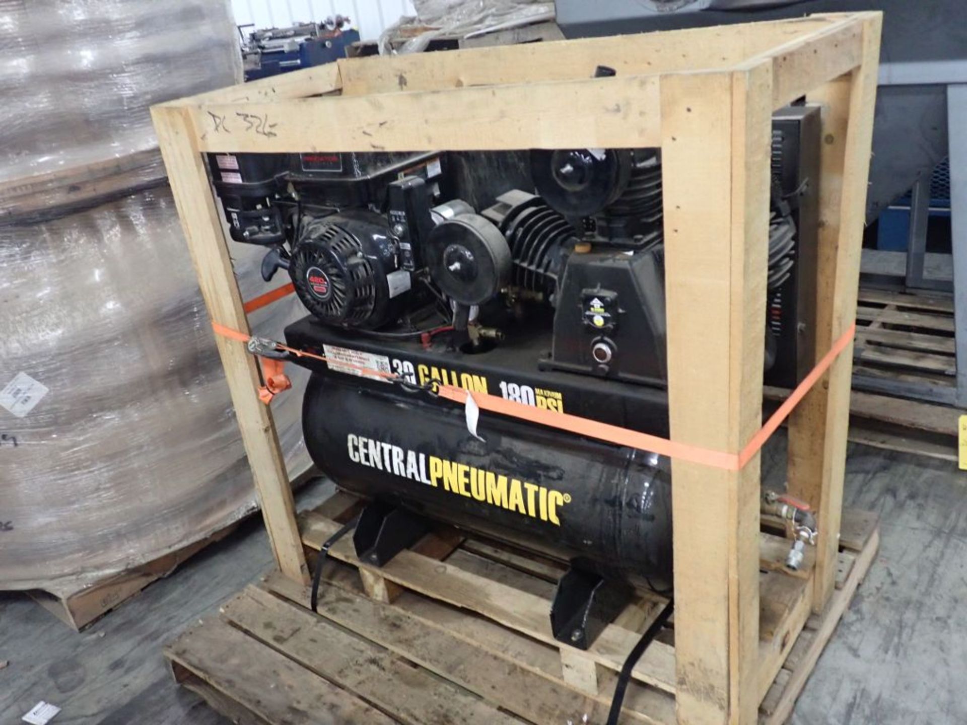 Central Pneumatic Gasoline Powered Air Compressor | 420cc/13 HP Predator Engine; 30 Gallon; 180