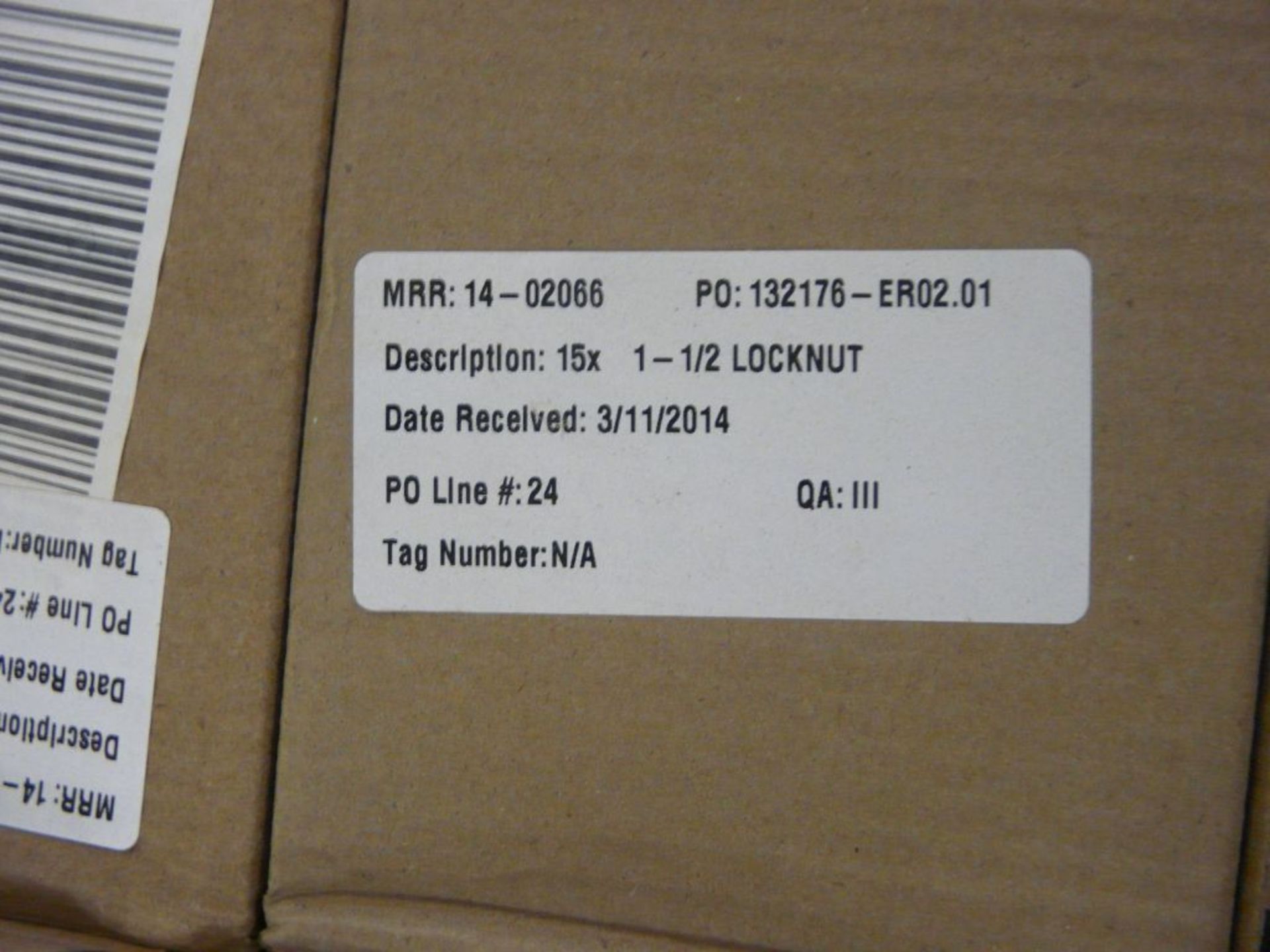 Lot of Approx (45) Boxes of Cooper Locknuts | Part No. 15X; Size: 1-1/2" - Image 3 of 7