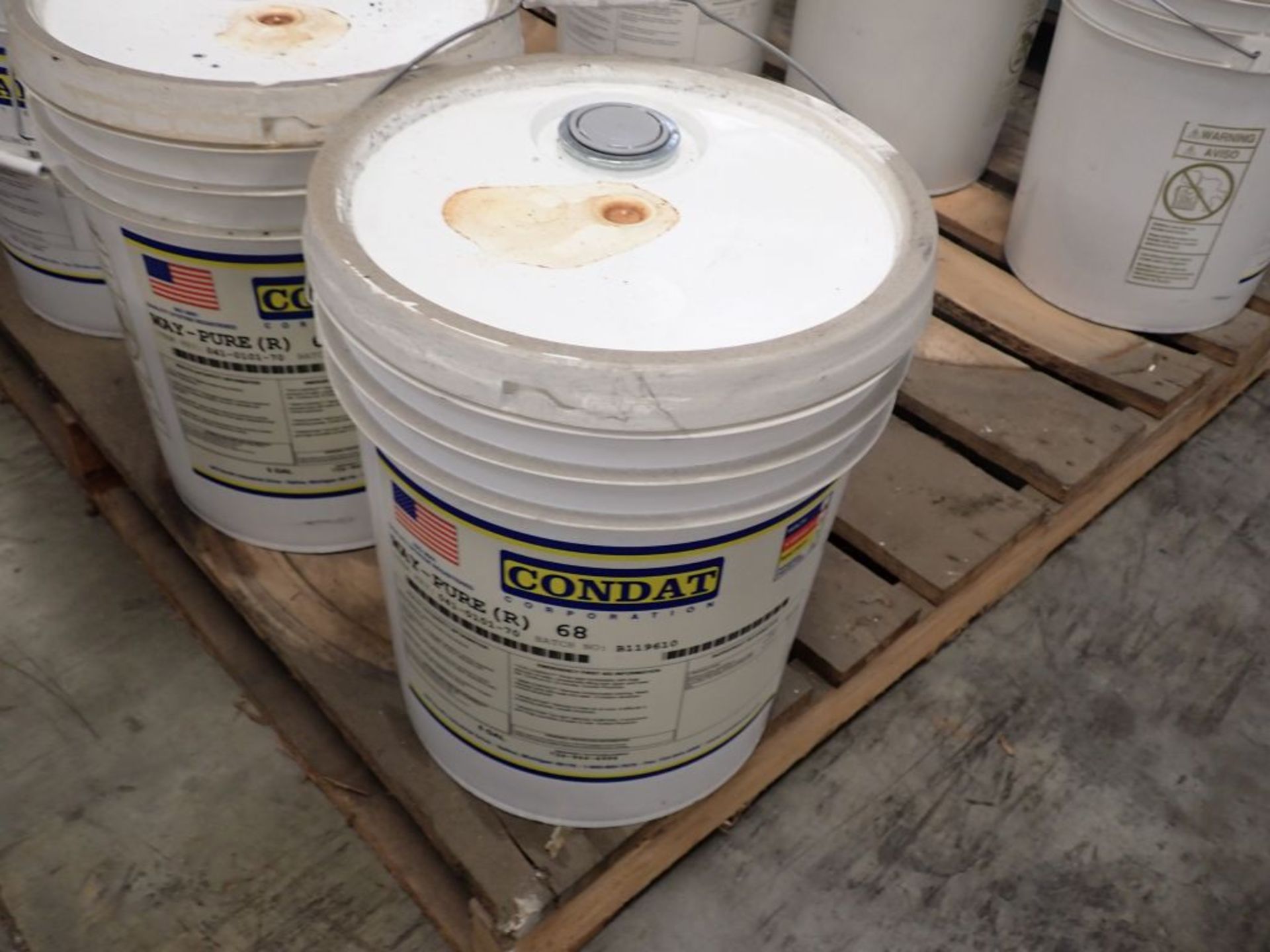Lot of (4) Containers of 5-Gallon Condat Wire Lubricant | Item Key: 041-0191-70; New Surplus - Image 4 of 12