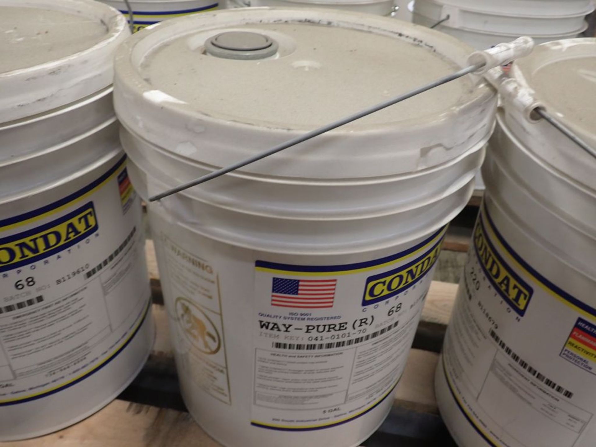 Lot of (4) Containers of 5-Gallon Condat Wire Lubricant | Item Key: 041-0191-70; New Surplus - Image 7 of 12