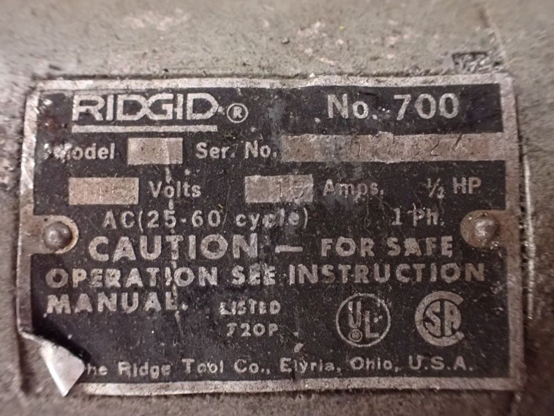 Lot of (2) Ridgid 700 Power Threaders | 1/2 HP - Image 5 of 9