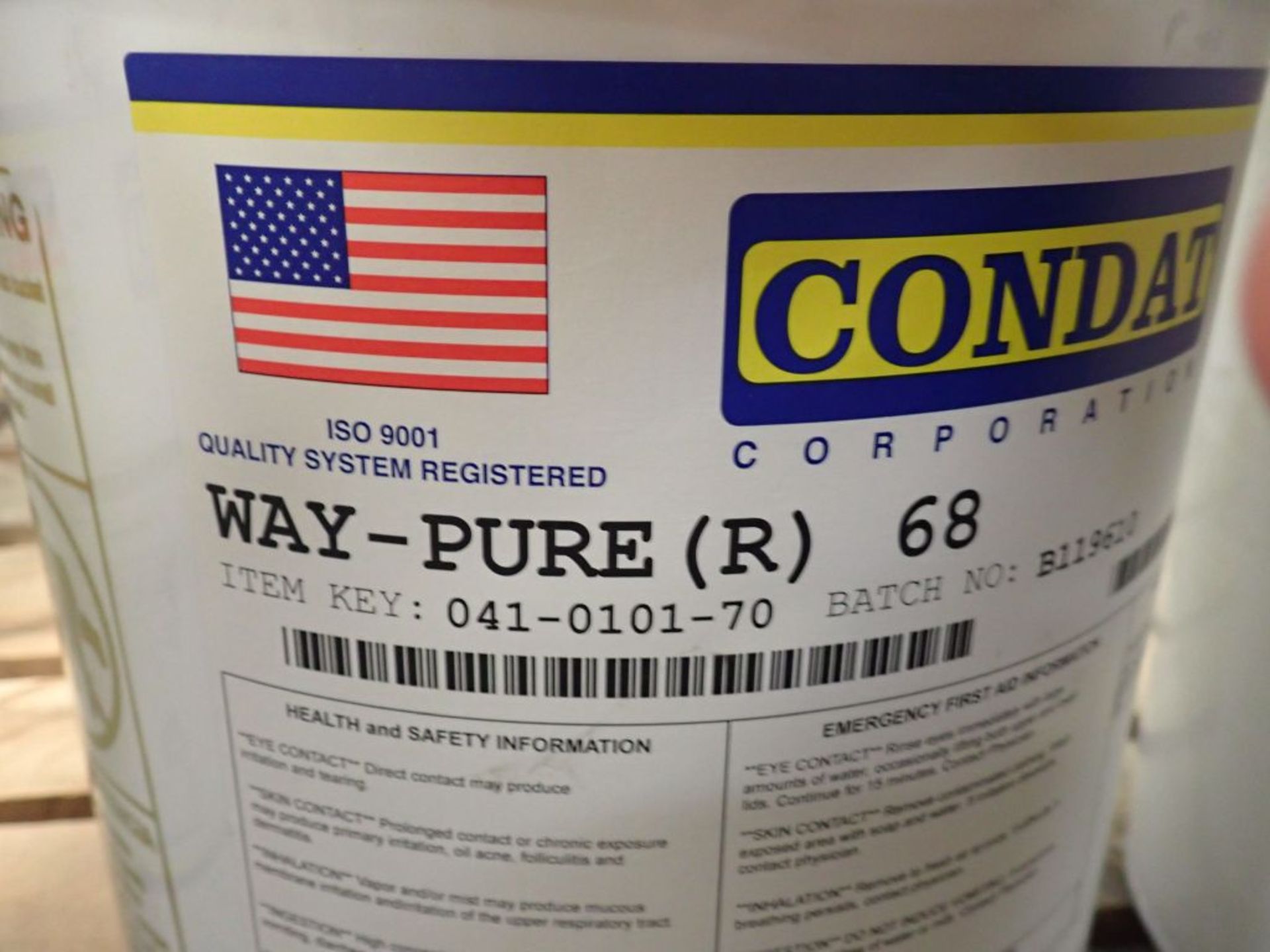 Lot of (4) Containers of 5-Gallon Condat Wire Lubricant | Item Key: 041-0191-70; New Surplus - Image 11 of 12