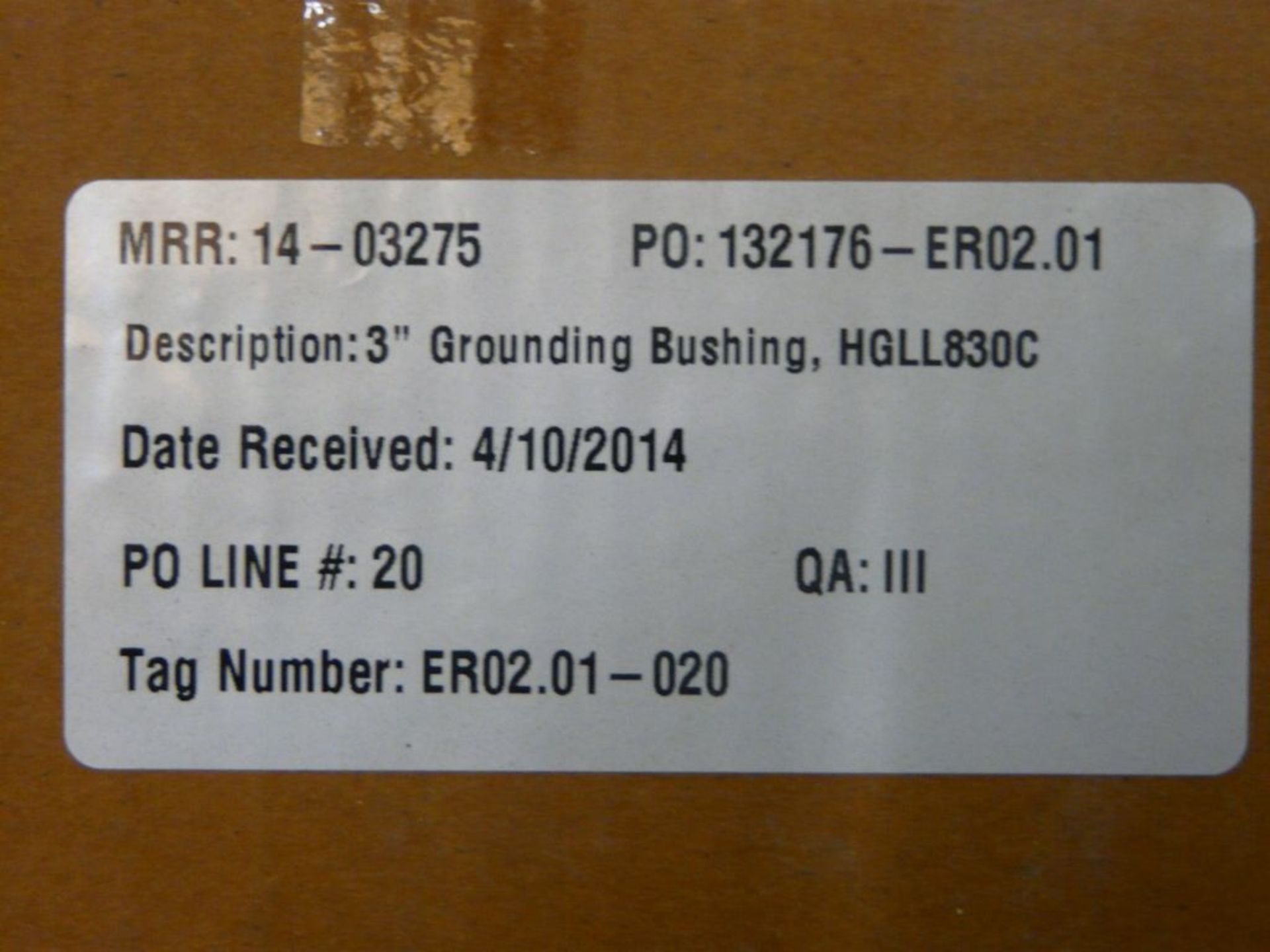 Lot of Approx (450) Cooper 3" Grounding Bushings | Part No. HGLL8 30C; New Surplus - Image 4 of 5