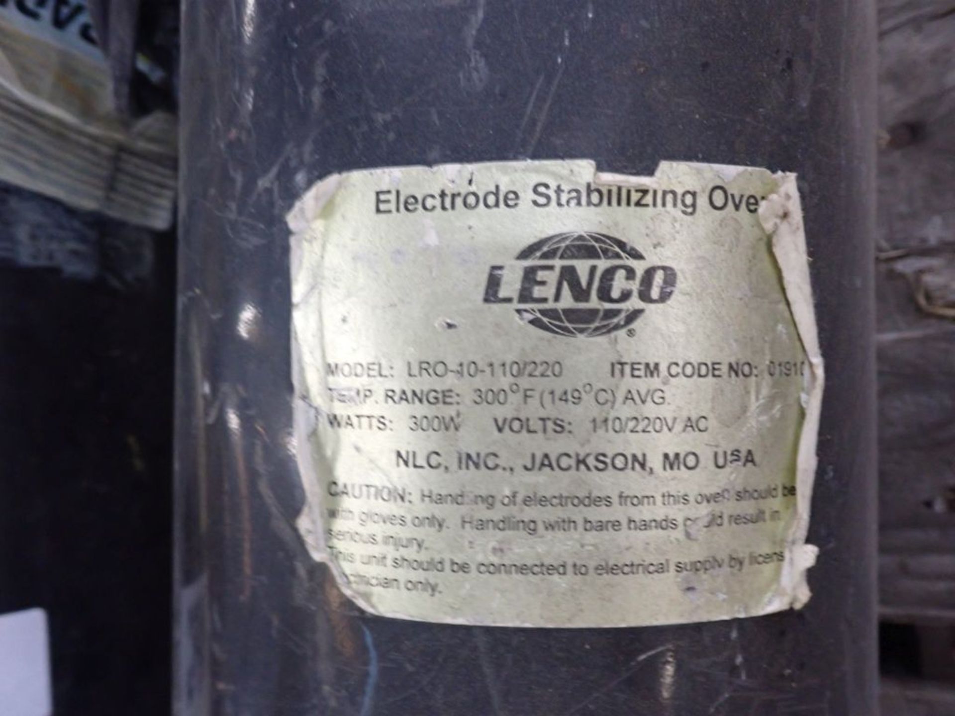 Lot of (8) Lenco Electrode Stabilizing Ovens | Model No. LRO-10-110/220; 220V; 300W - Image 2 of 3