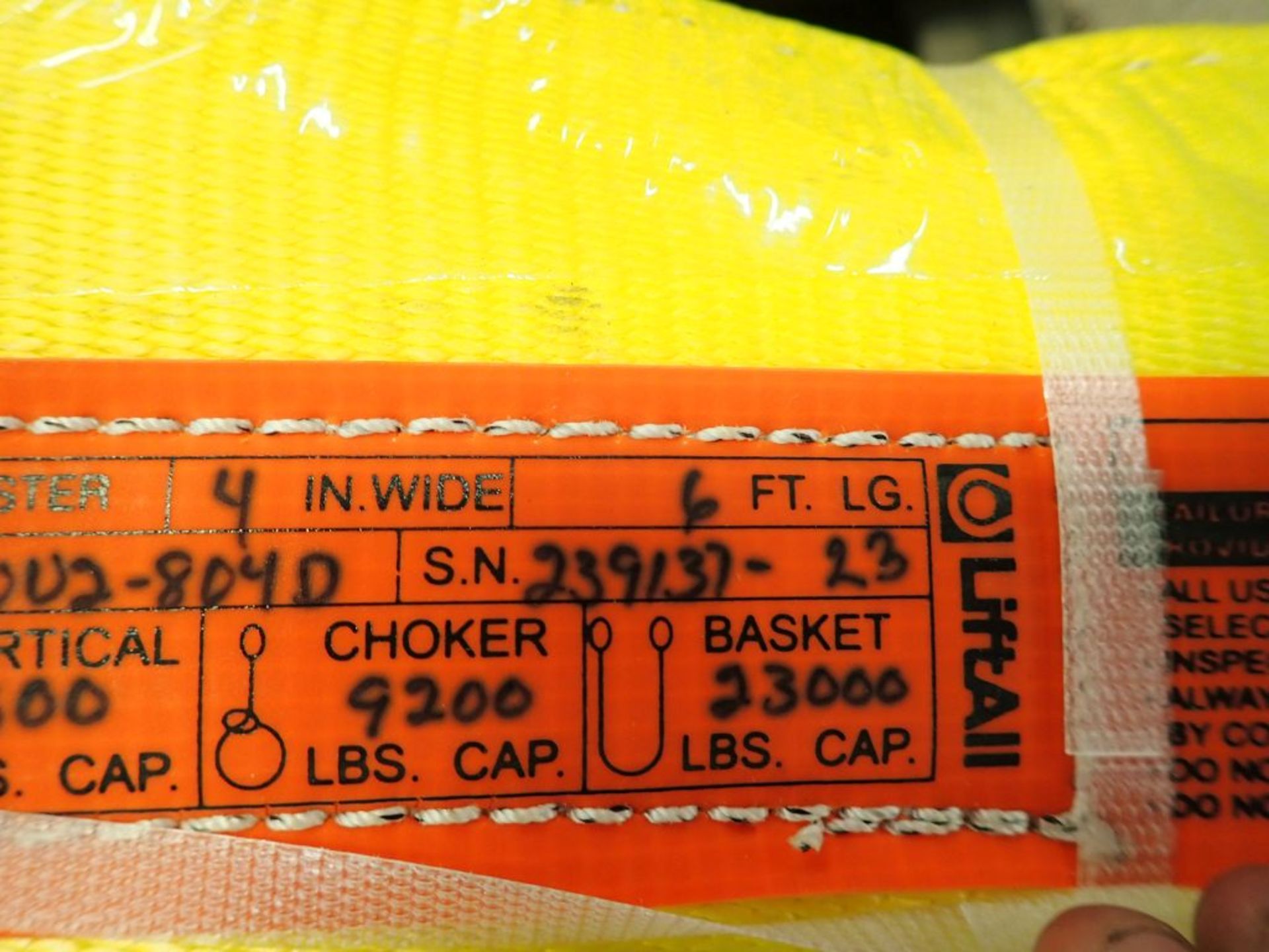 Lot of (6) WebMaster 4" x 6" Unilink 2-Ply Polyester Web Slings | Weight Capacity: 23,000 lbs - Image 8 of 15