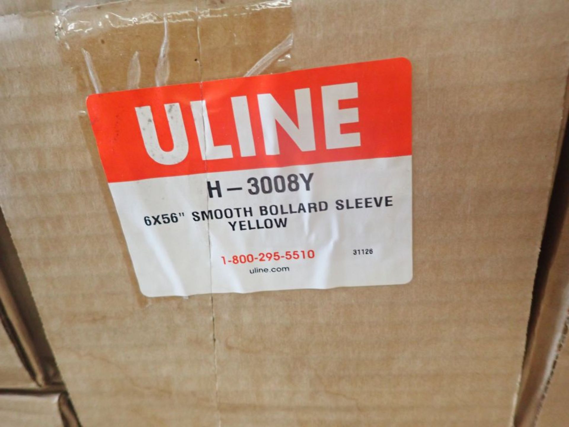 Lot of (10) Boxes of Uline Bollard Sleeves | Model No. H-3008Y; 6" x 56"; New Surplus - Image 2 of 2