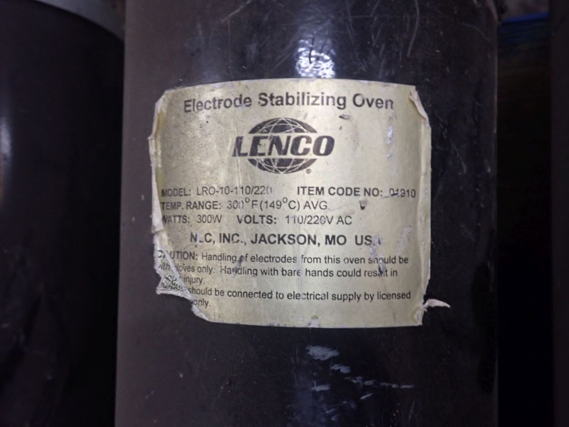 Lot of (5) Lenco Electrode Stabilizing Ovens | Model No. LRO-10-110/220; 220V; 300W - Image 2 of 3