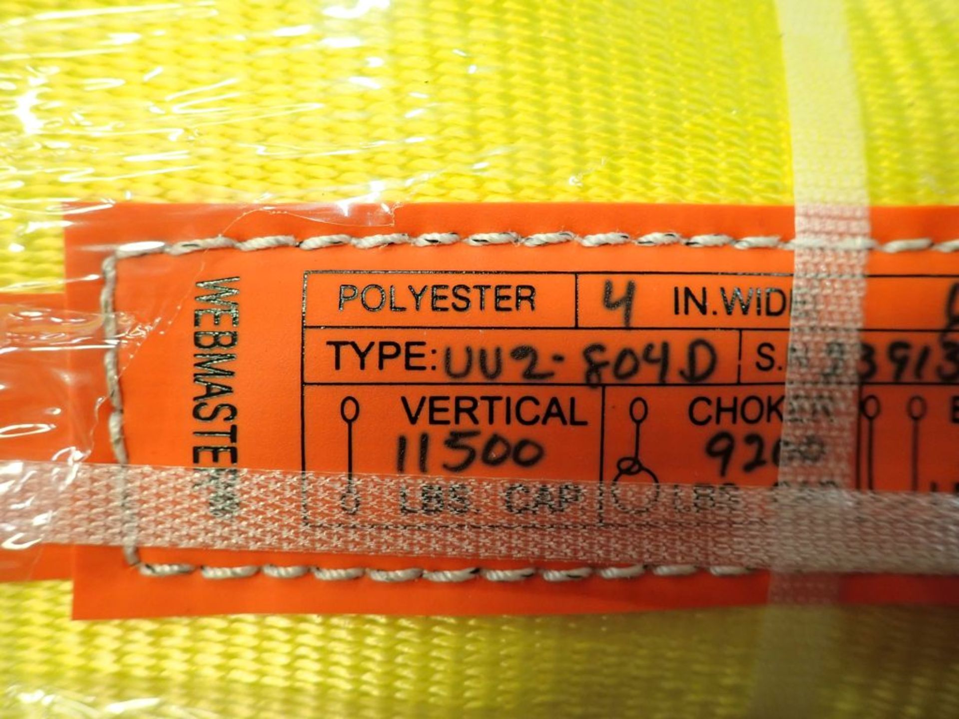 Lot of (6) WebMaster 4" x 6" Unilink 2-Ply Polyester Web Slings | Weight Capacity: 23,000 lbs - Image 10 of 14