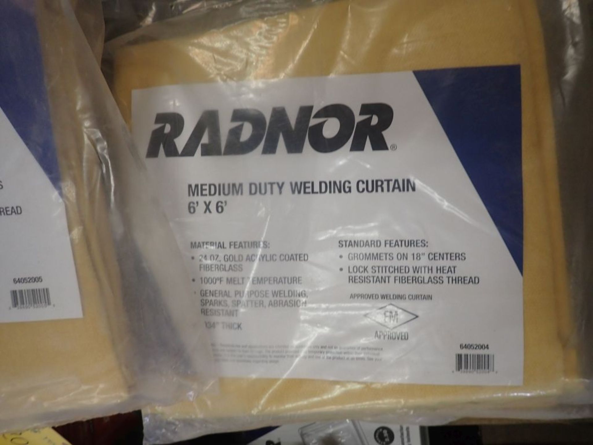 Lot of Assorted Components | Includes:; Radnor Medium Duty Welding Curtains, 6 x 6, 6 x 8; Radnor - Image 13 of 21
