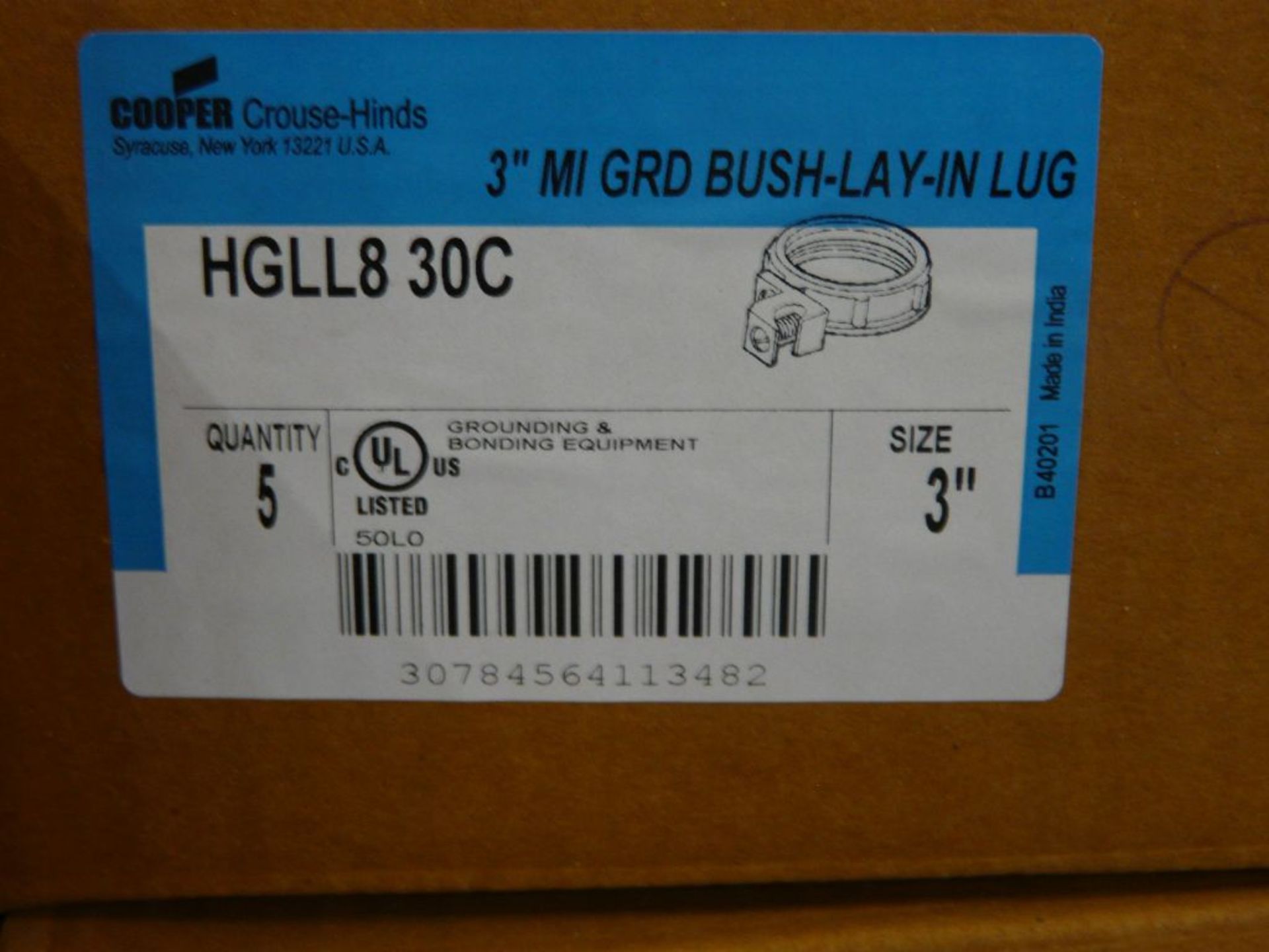 Lot of Approx (700) Cooper Grounding Bushings | Part No. HGLL830C; Size: 3" - Image 4 of 6