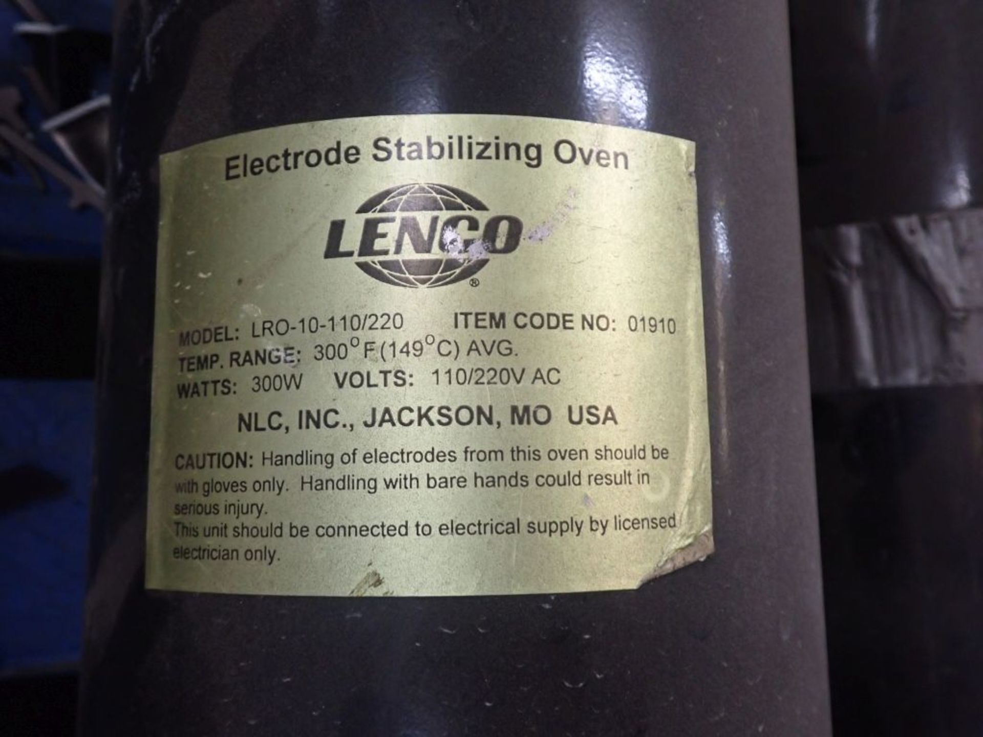 Lot of (4) Lenco Electrode Stabilizing Ovens | Model No. LRO-10-110/220; 220V; 300W - Image 2 of 3