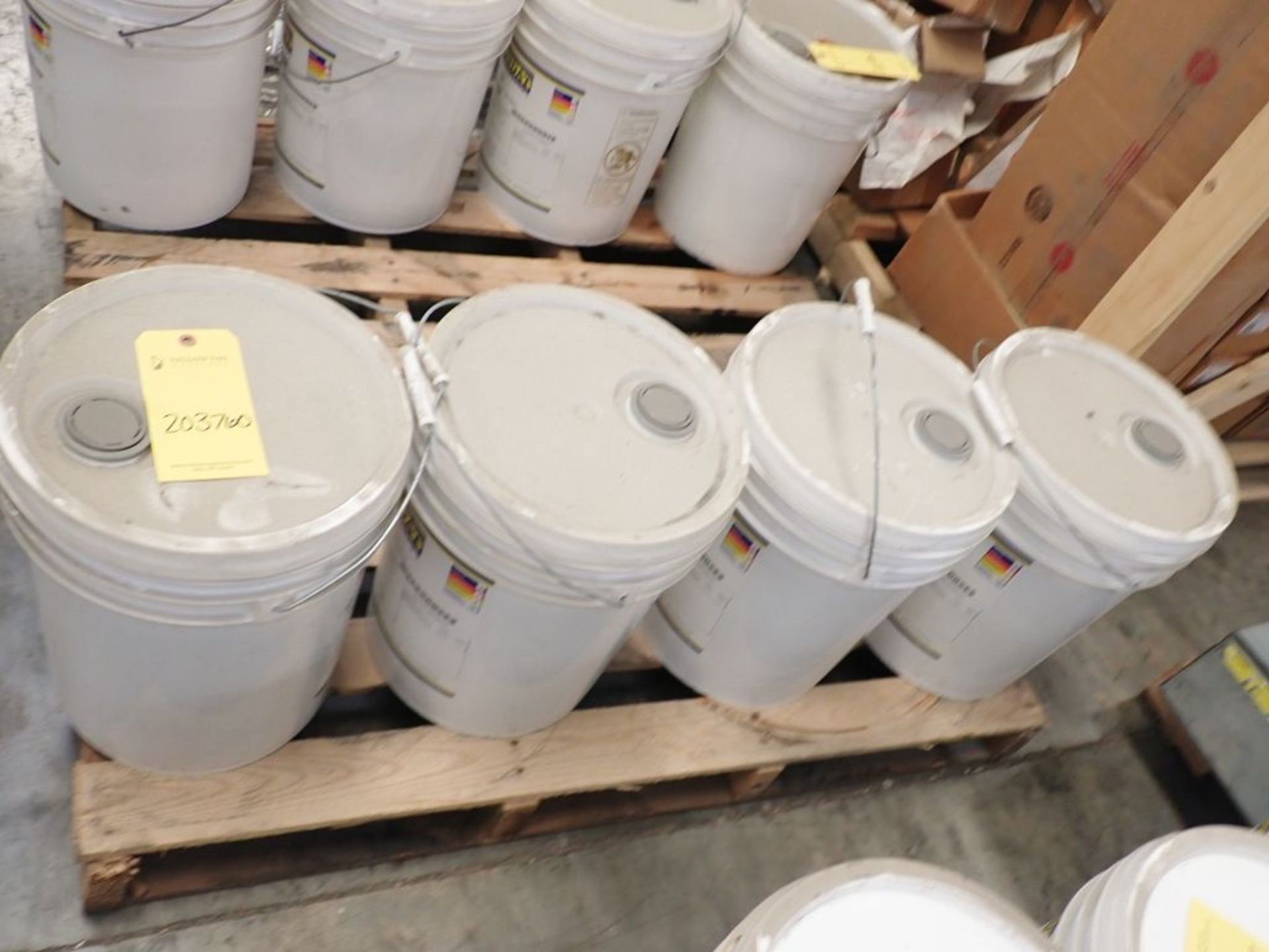 Lot of (4) Containers of 5-Gallon Condat Wire Lubricant | Item Key: 041-0191-70; New Surplus