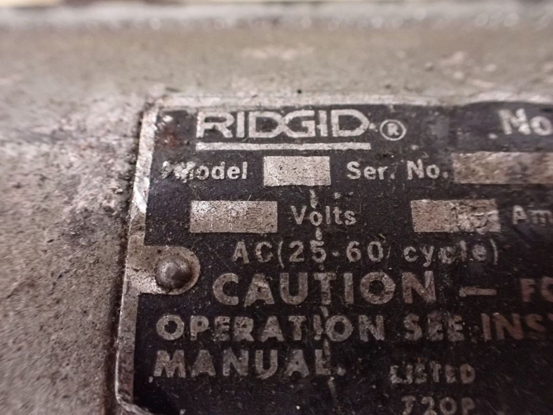 Lot of (2) Ridgid 700 Power Threaders | 1/2 HP - Image 6 of 9