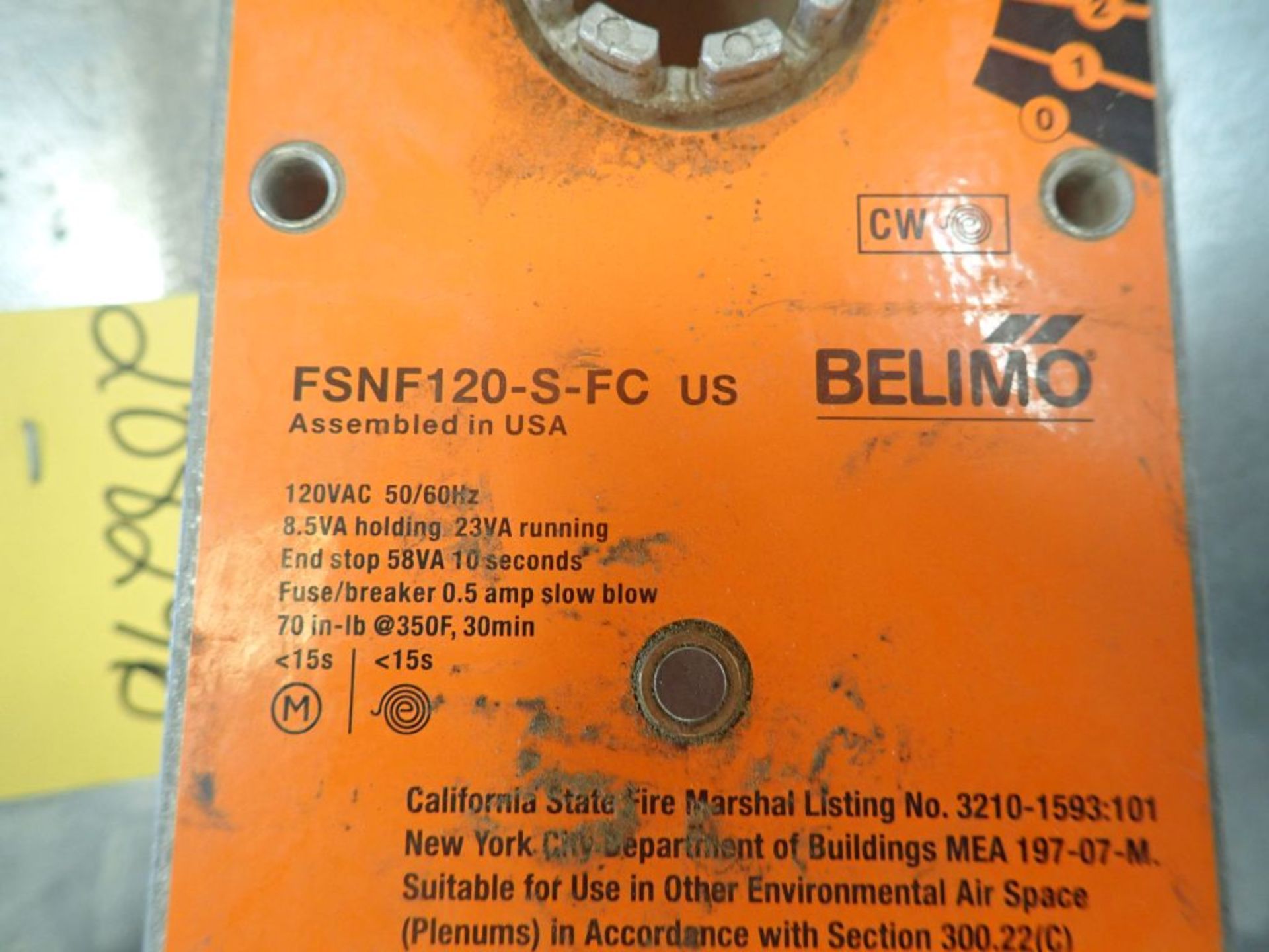 Lot of (2) Fire/Smoke Dampers | 16" x 26" x 42"; Includes:; (1) Belimo FSNF120-S-FC - Image 6 of 18