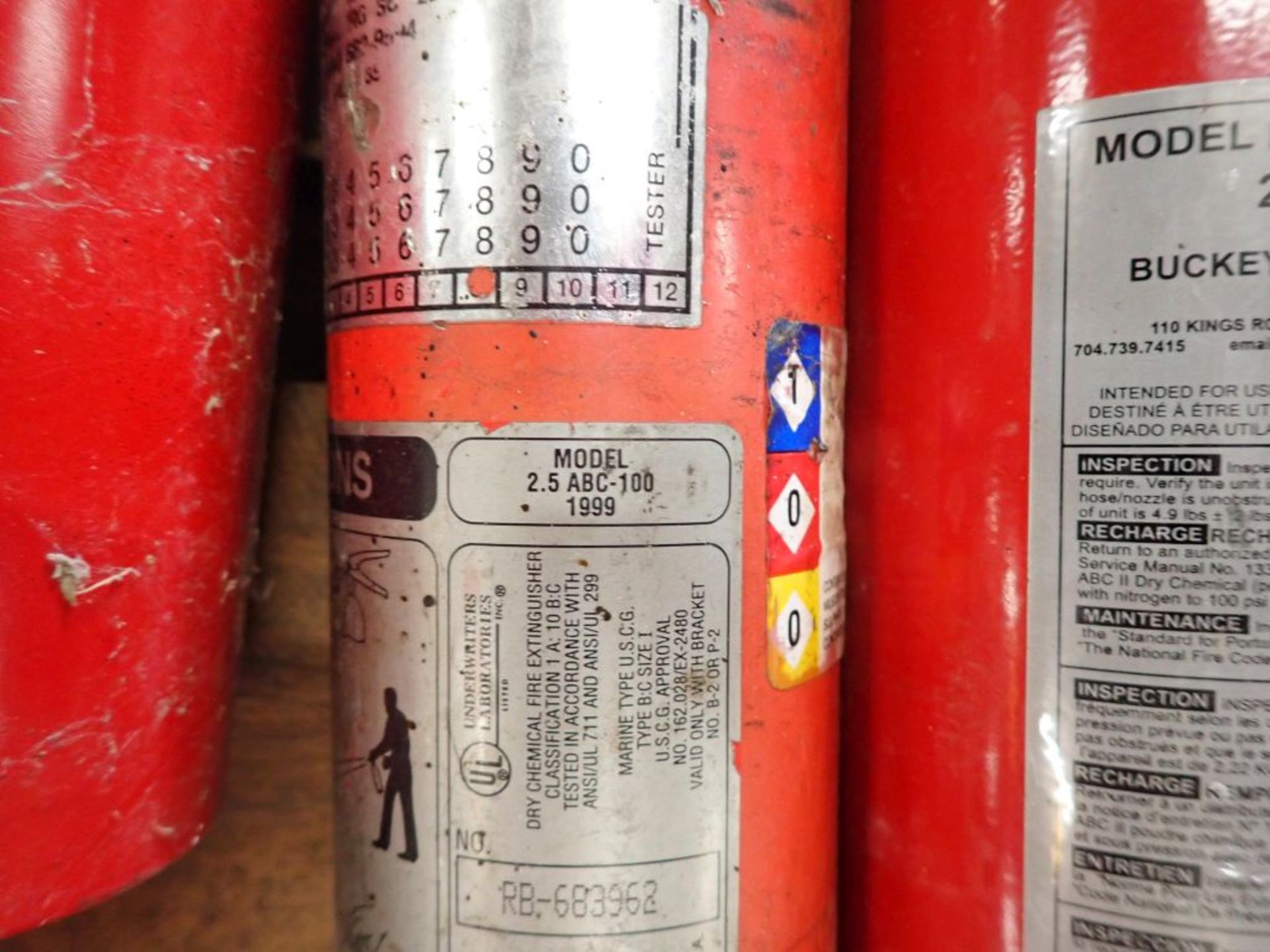 Lot of (10) Buckeye Fire Extinguishers - Image 7 of 8