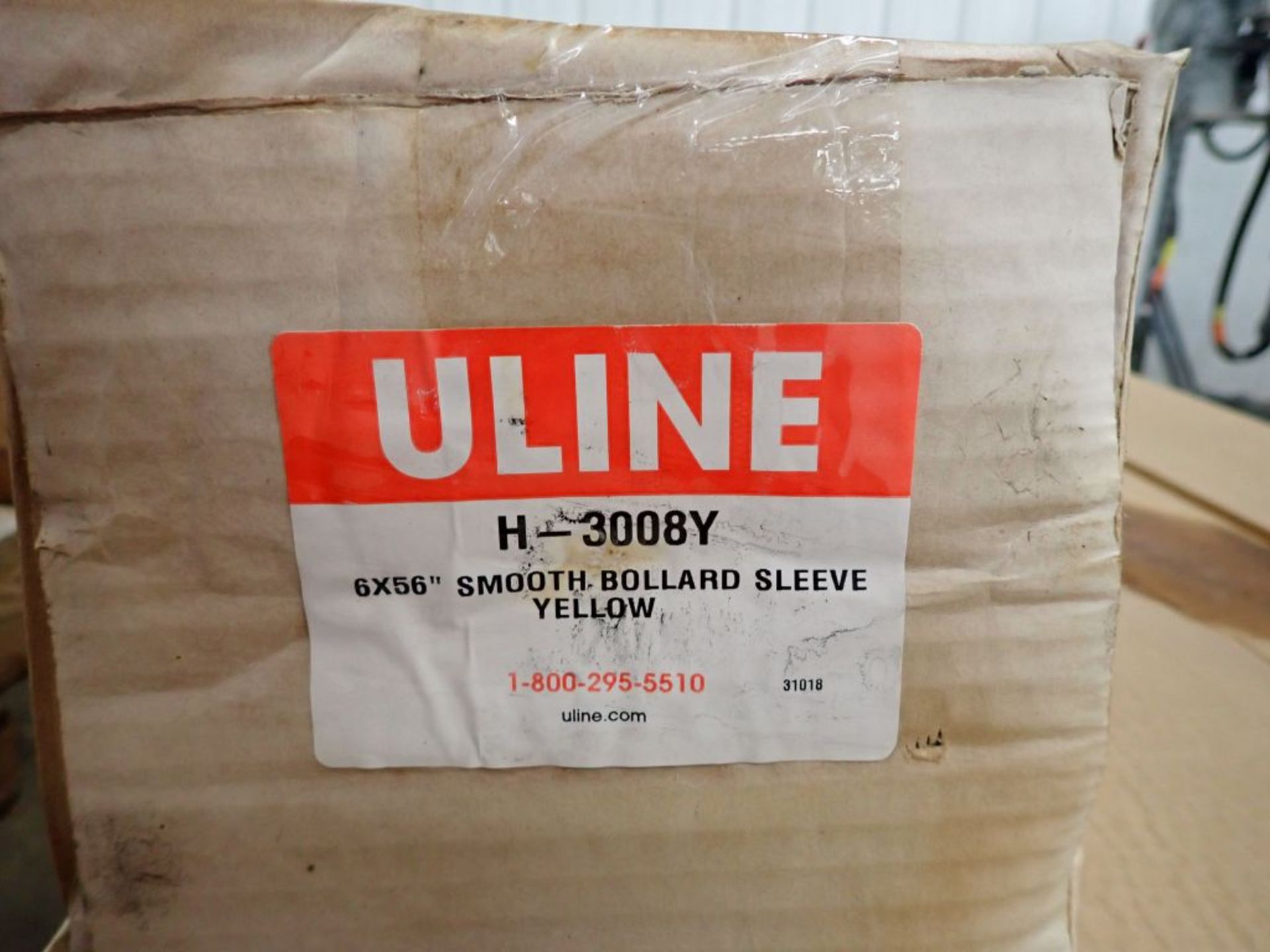 Lot of (10) Uline Bolllard Sleeves | Part No. H-3008Y; New Surplus - Image 2 of 2