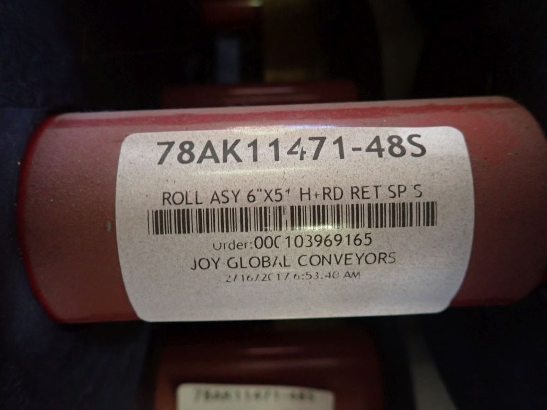 Lot of (25) Joy Global Conveyors Inc Assembly Rolls | Model No. 78AK11471.48S; 6" x 51H+RD RET SPS - Image 8 of 10