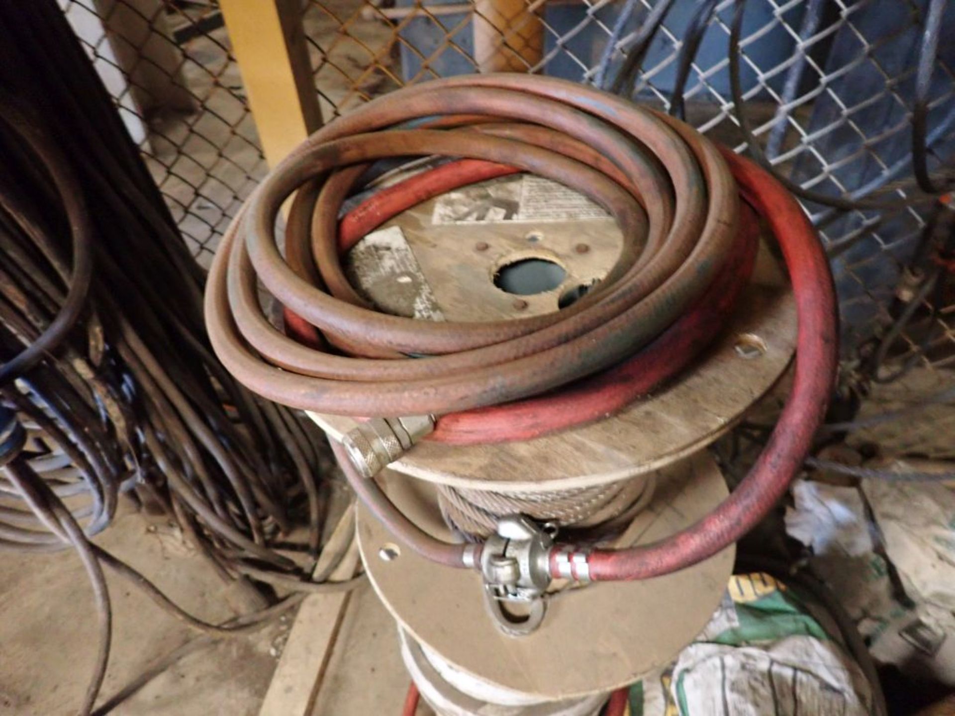 Lot of Assorted Hanging Components | Includes:; Hose; Steel Lifting Cable; Rope - Image 9 of 18