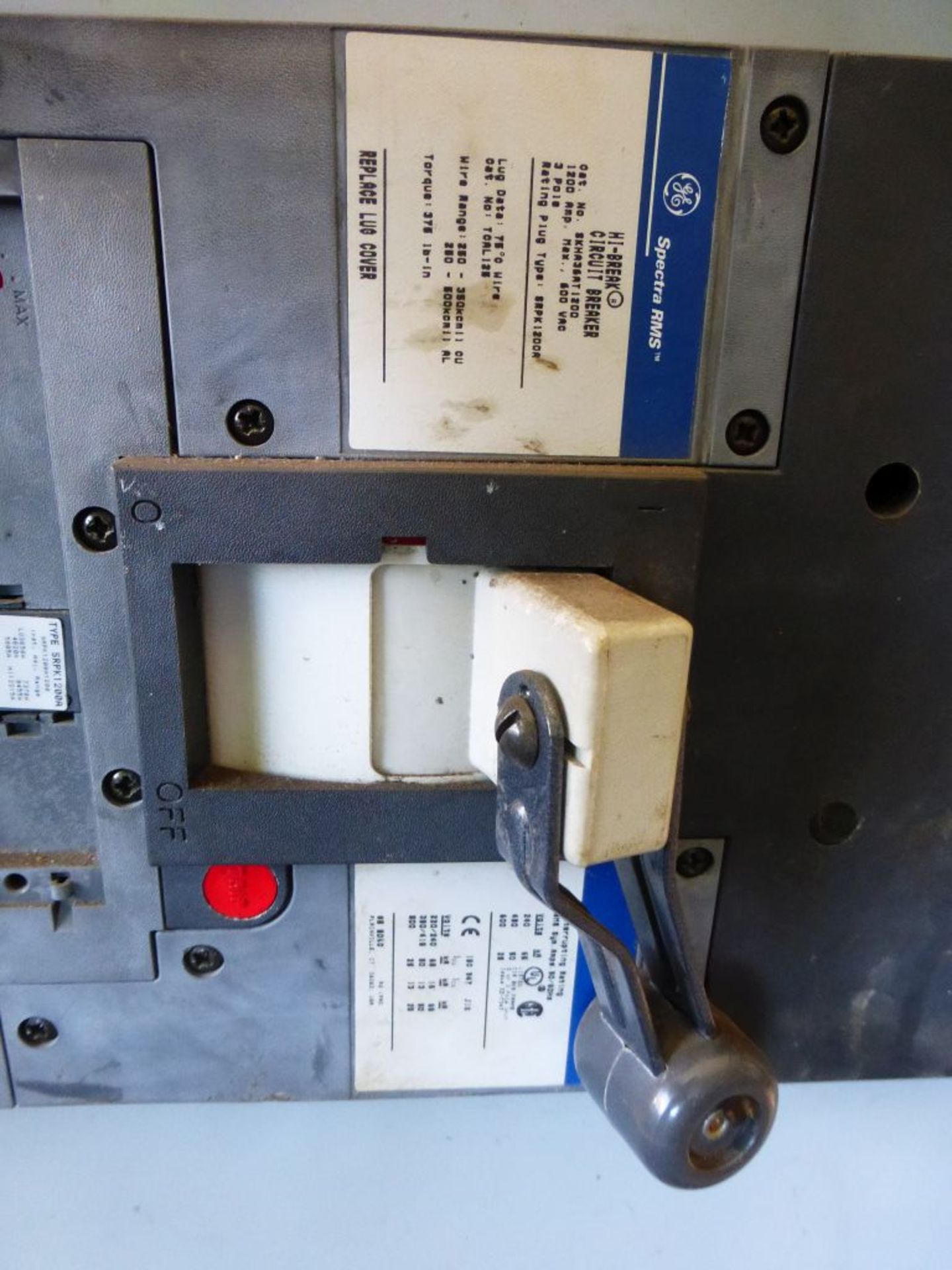 GE Spectra Series Panelboard | Circuit Breakers Include:; (1) 1200A; (3) 100A; (1) 25A; (3) 600A; ( - Image 4 of 13