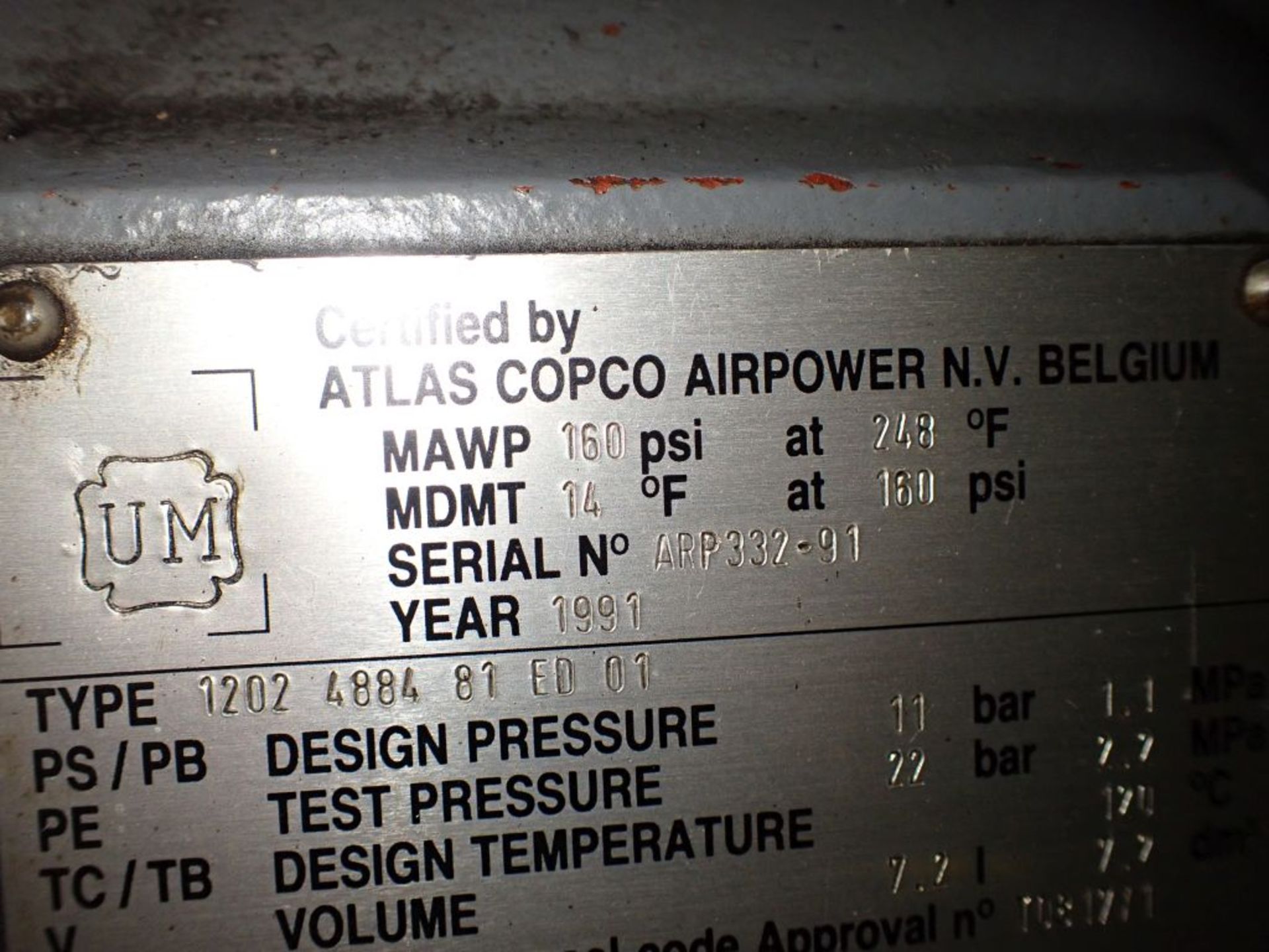 Atlas Copco Oil Free Compressor | Includes:; GE 500 HP Motor, Model No. 5K509AN2481M; 500 HP; 4160V; - Image 28 of 34