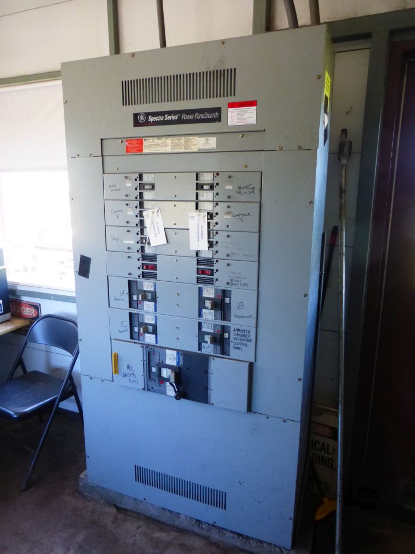 GE Spectra Series Panelboard | Circuit Breakers Include:; (1) 1200A; (3) 100A; (1) 25A; (3) 600A; (