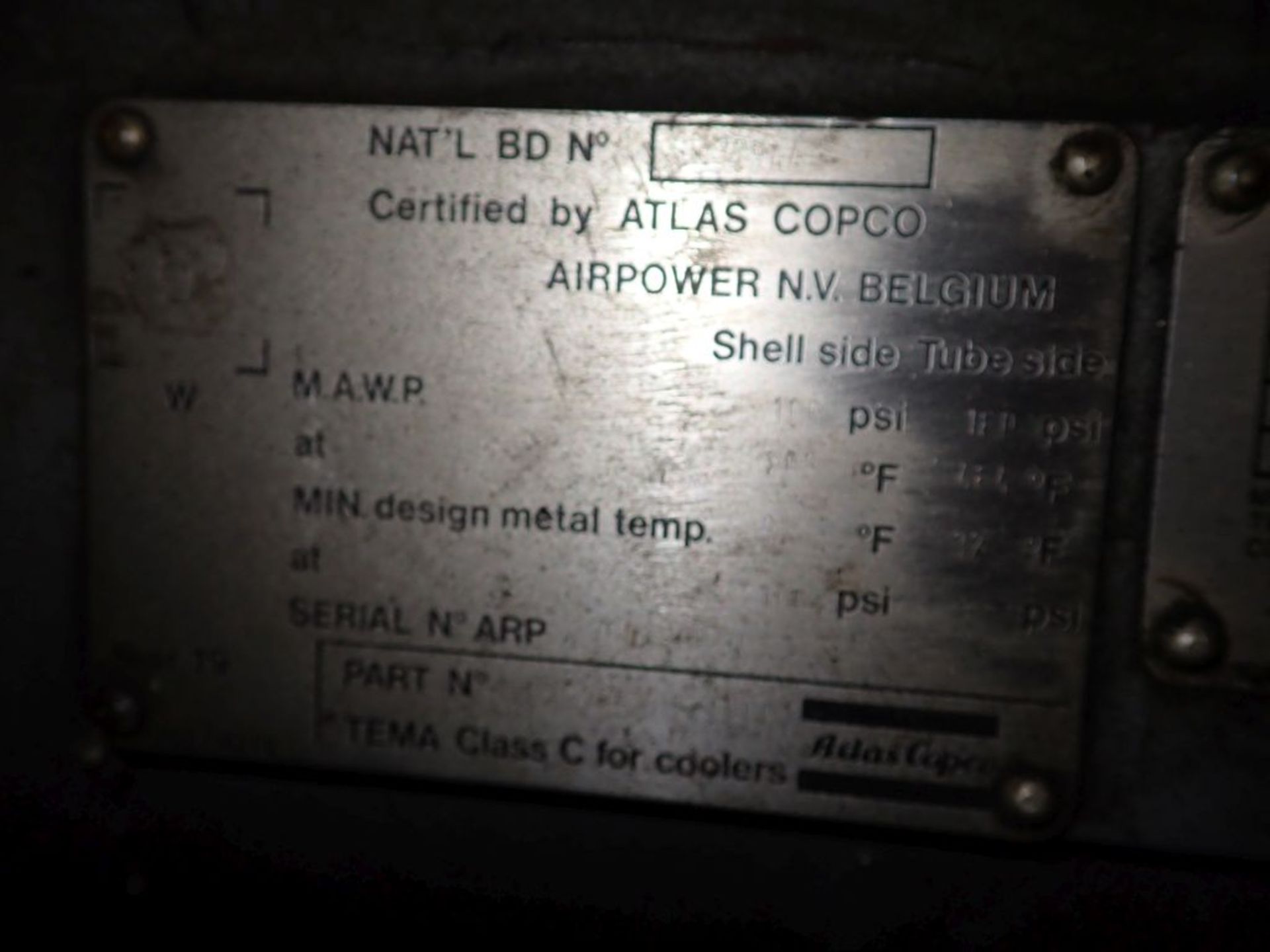 Atlas Copco Oil Free Compressor | Includes:; GE 500 HP Motor, Model No. 5K509AN2481M; 500 HP; 4160V; - Image 23 of 34