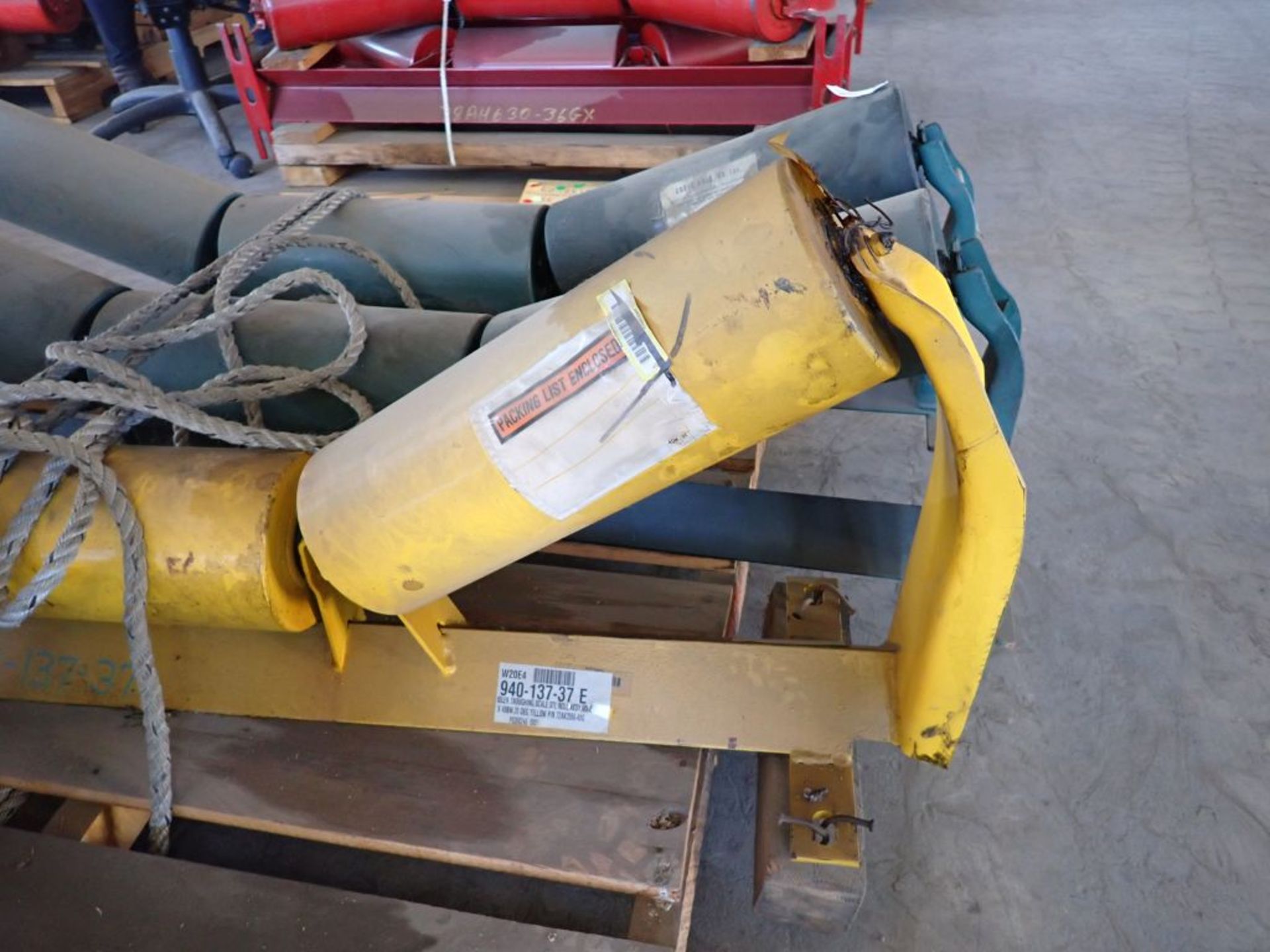 Lot of (3) Troughing Components | (1) Roll Idler Assembly; (1) Yellow Roll Scale - Image 6 of 11