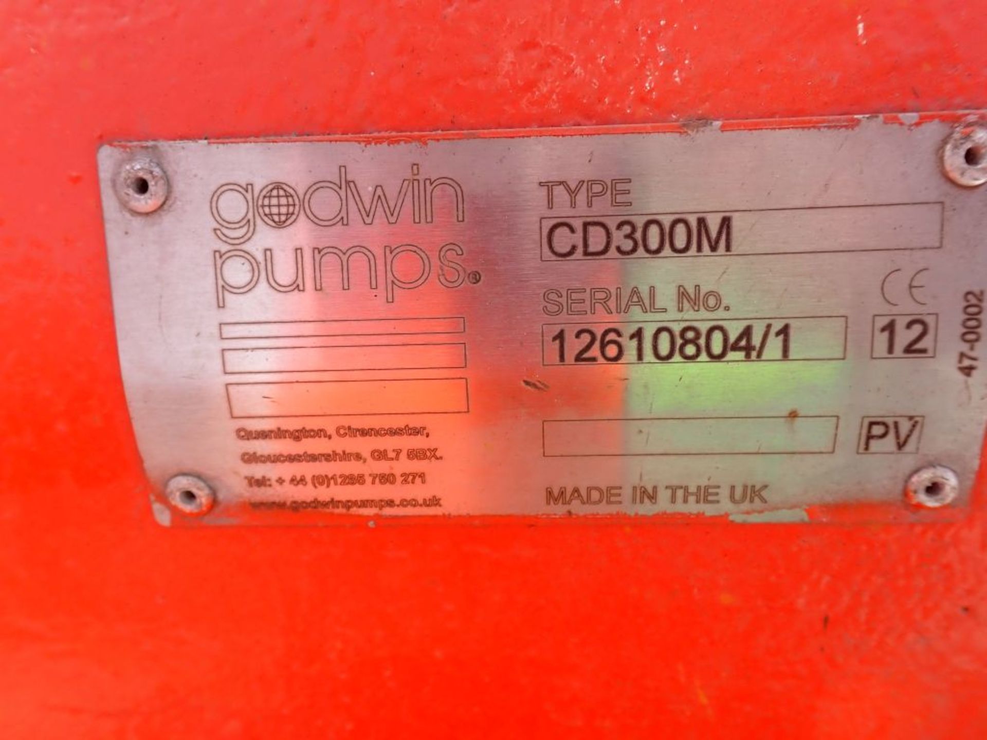 Godwin Dry Prime Pump | Type: 3D 300 M; Includes:; WEG 75 HP Motor, Model No. TE1BFOXON; 75 HP; - Image 8 of 11