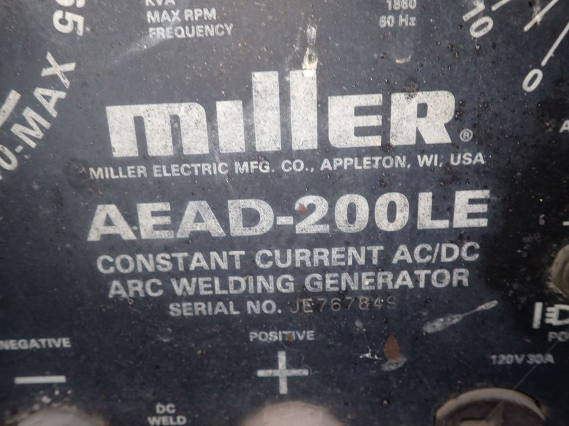 Miller Welding Generator AC/DC AEAD-200LE | Wield Output: 25V, 2000 RPM; Power Outage: 120/420V, - Image 8 of 14