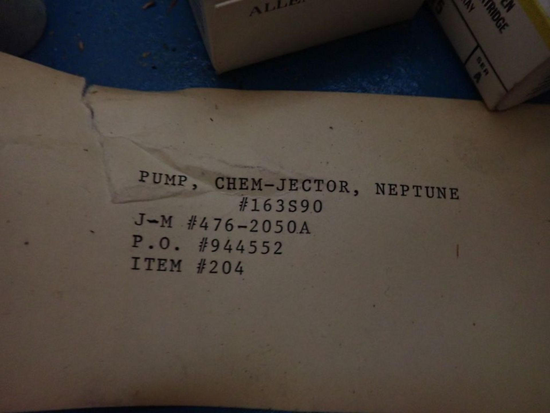 Lot of (3) Pumps and (1) Switch | (3) Neptune Chem-Jector Pump, Model No. 138-S-N1; (1) Johnson - Image 5 of 11