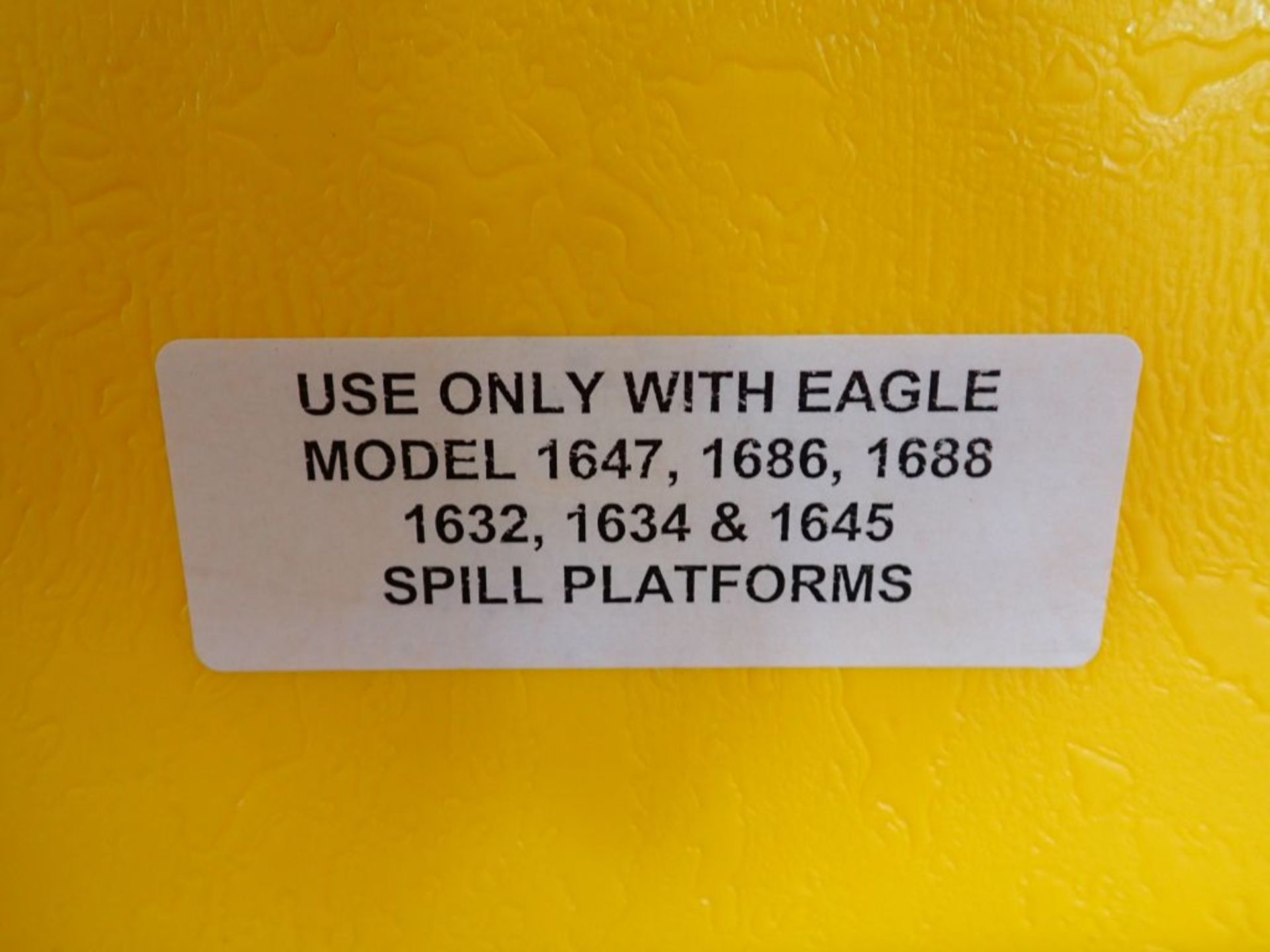 Lot of (4) Eagle Spill Containment Poly Pallet Yellow Ramps | Part No. 1689 - Image 7 of 11