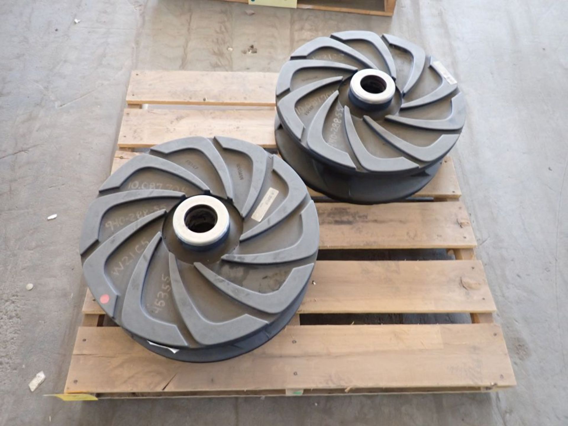 Lot of (2) Warman Pump Impellers | Model No. F6147R55